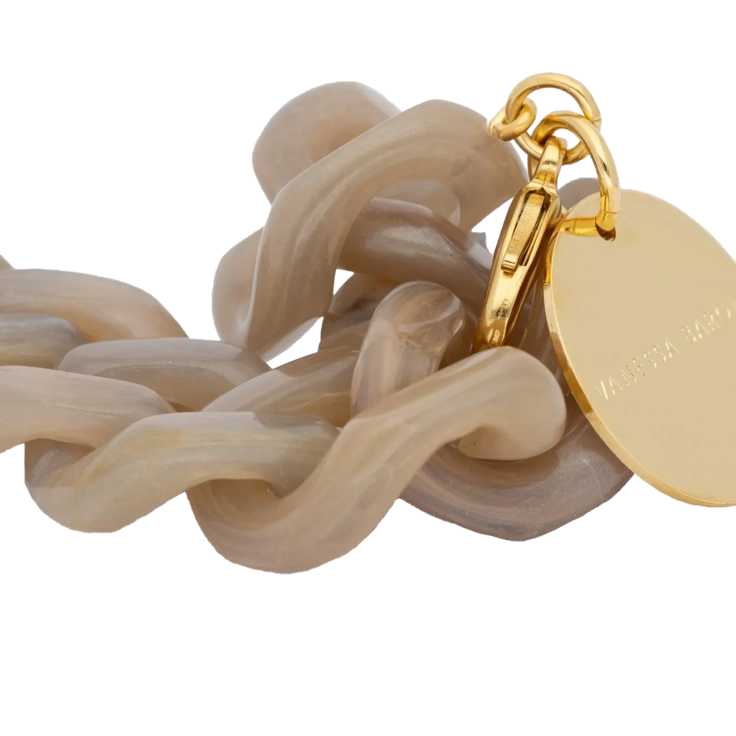 Marmoriertes Gliederarmband VANESSA BARONI Beige