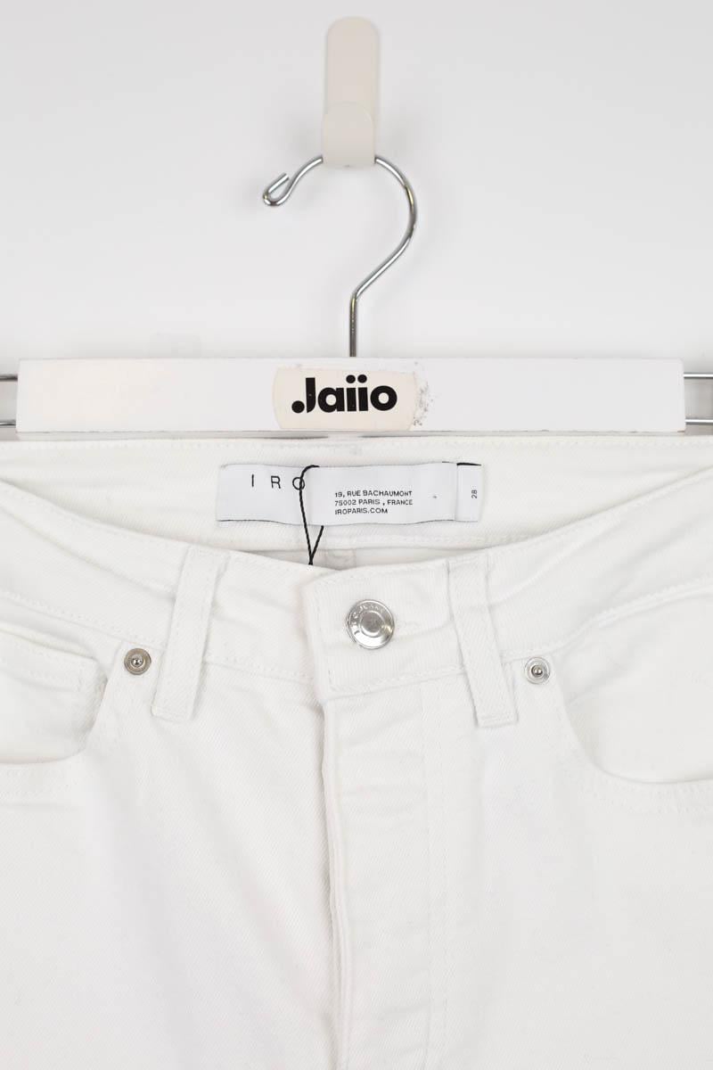 Cotton skinny jeans IRO - Seconde Main White