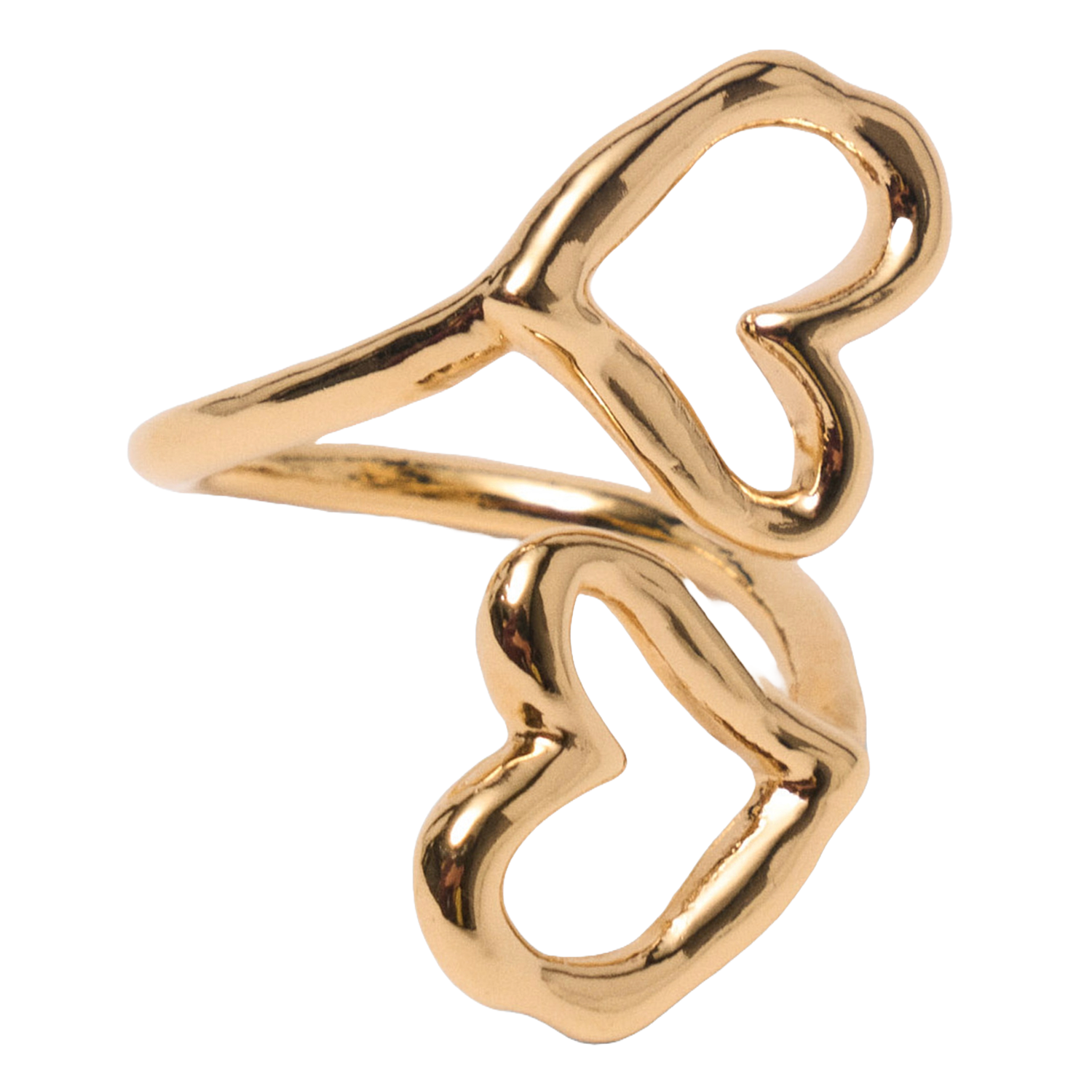 Heart-shaped ring MAJE Golden