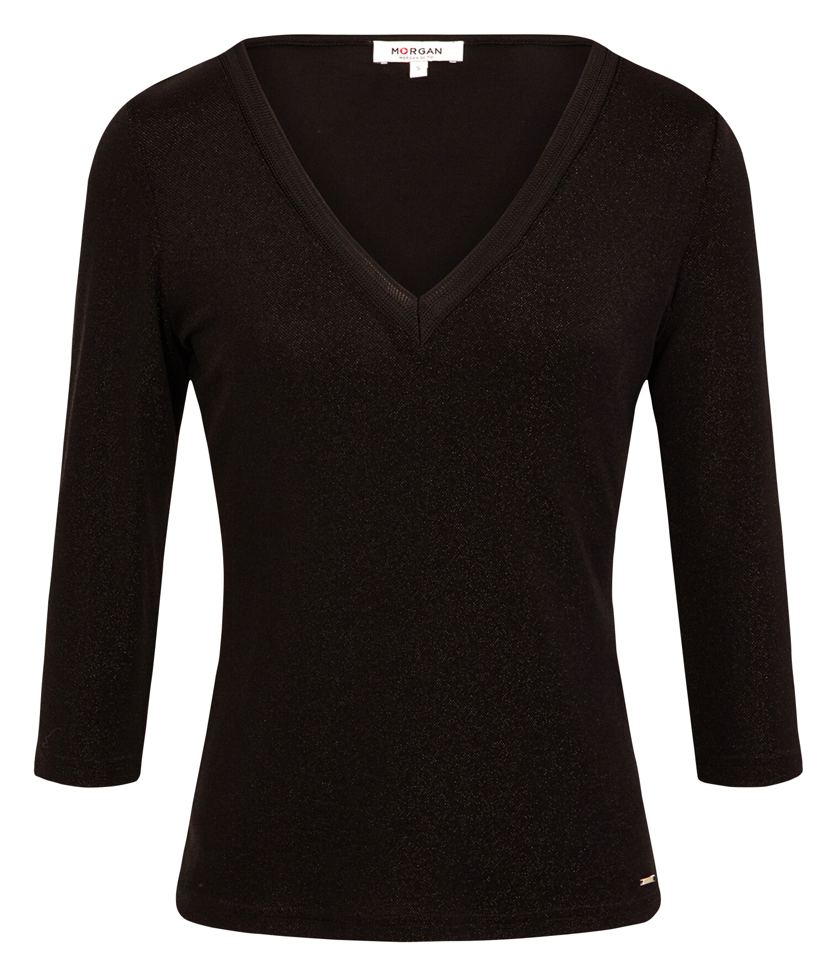 Top col V MORGAN Noir