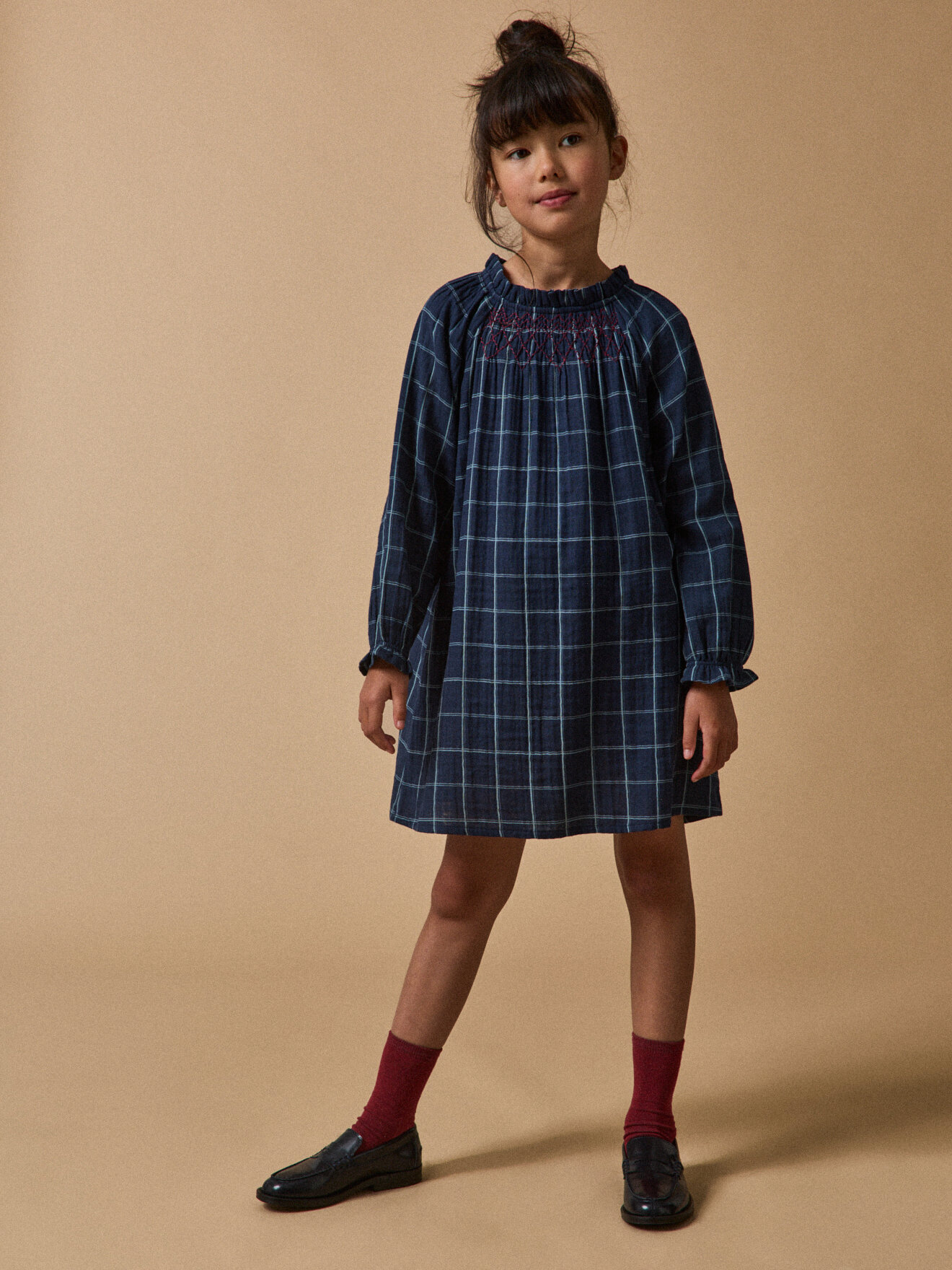 Double cotton gauze dress CYRILLUS Blue