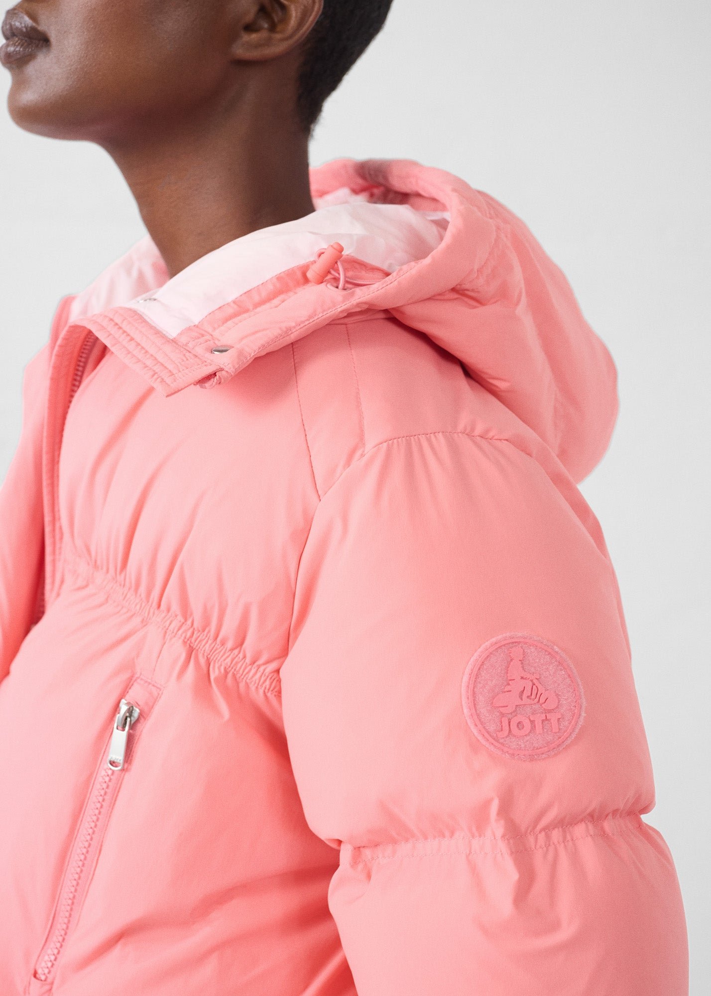 Puffer jacket for extreme cold weather - Nami JOTT Pink