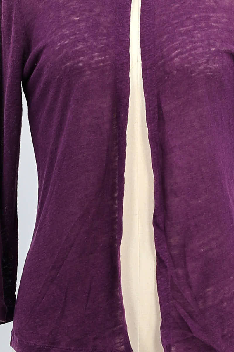 Gilet MAJESTIC FILATURES - SECONDE MAIN Violet