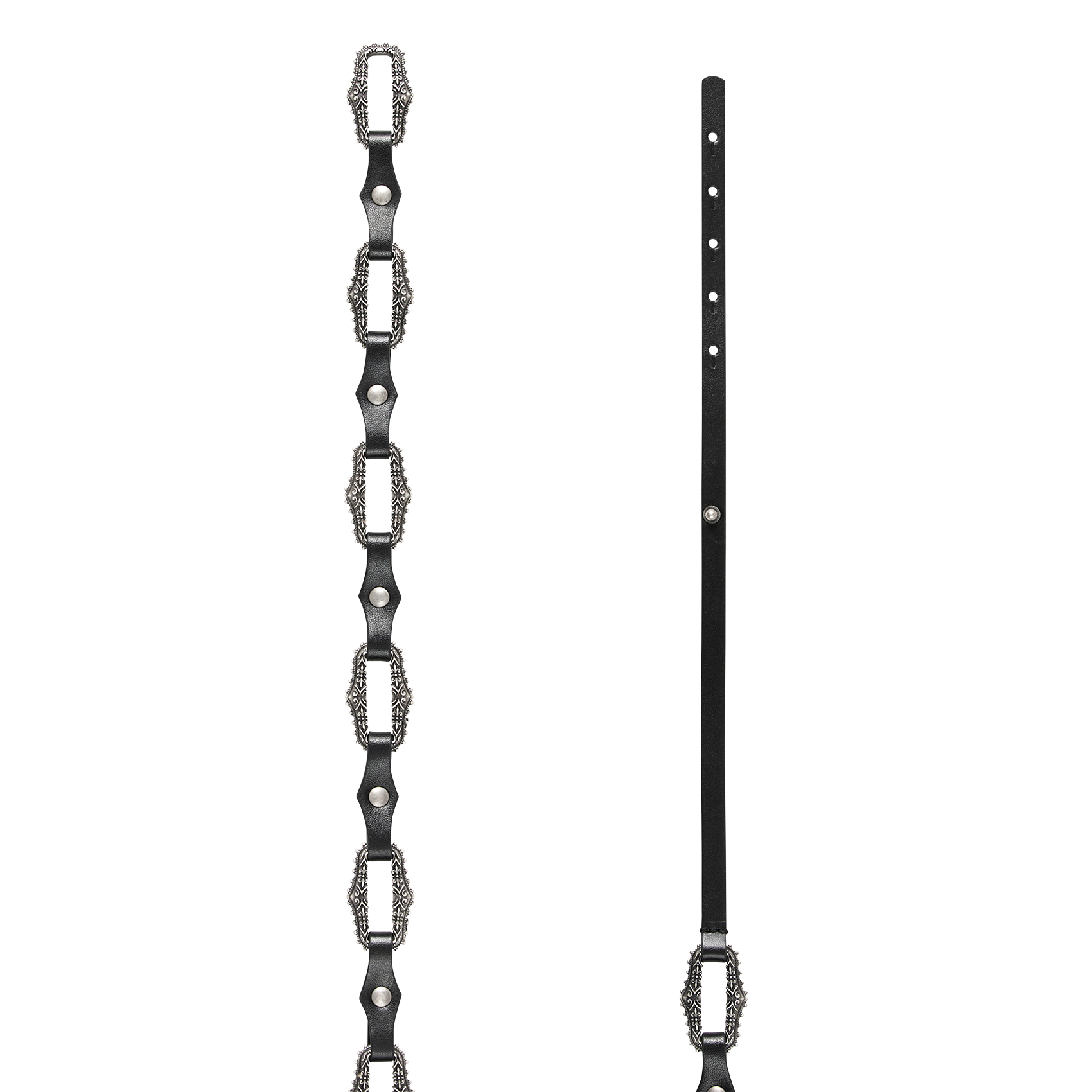 Ceinture boucle en cuir BA&SH Noir