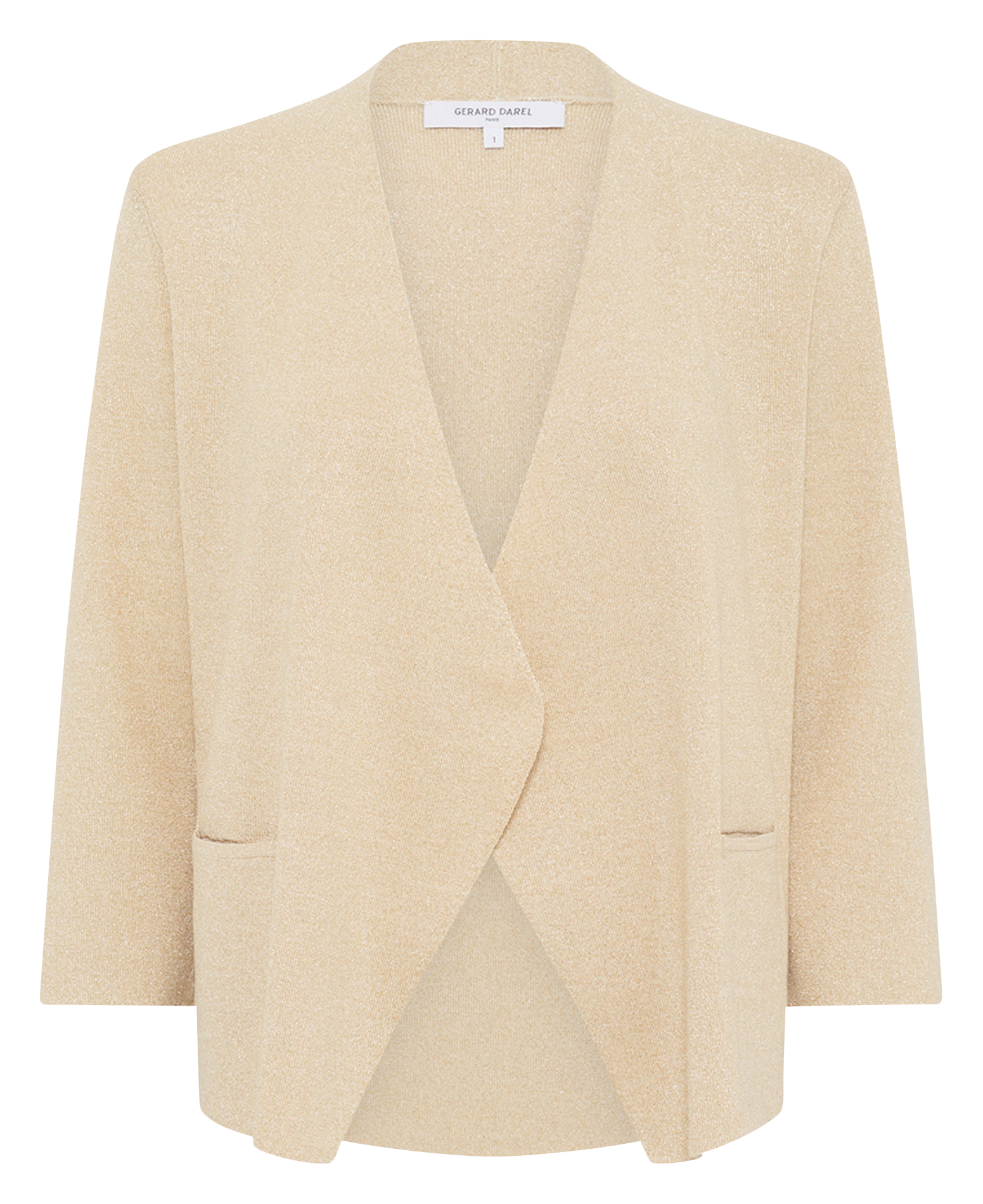 Vest met lurex breisel GERARD DAREL Geel