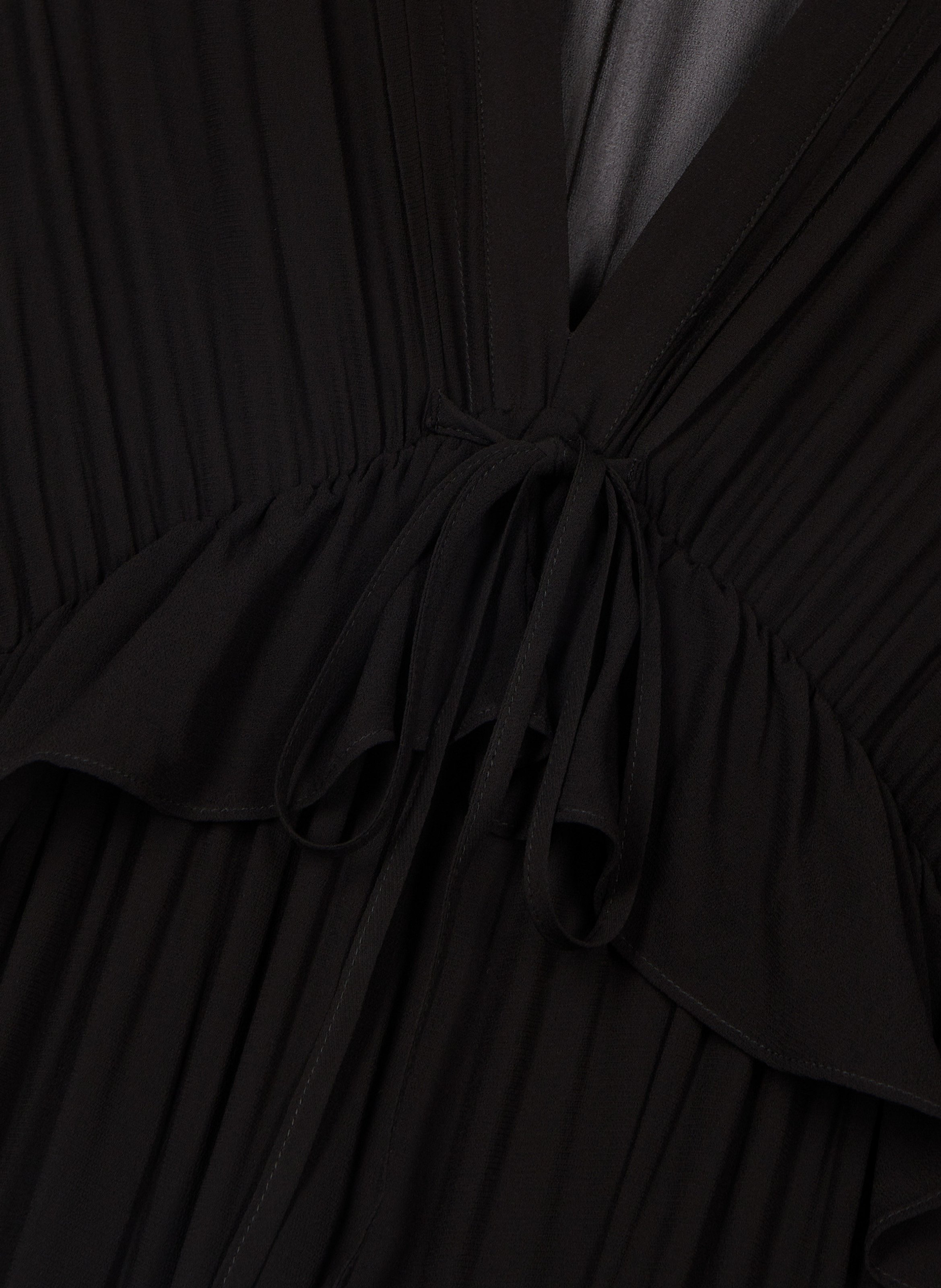 Flounced long dress THE KOOPLES Black