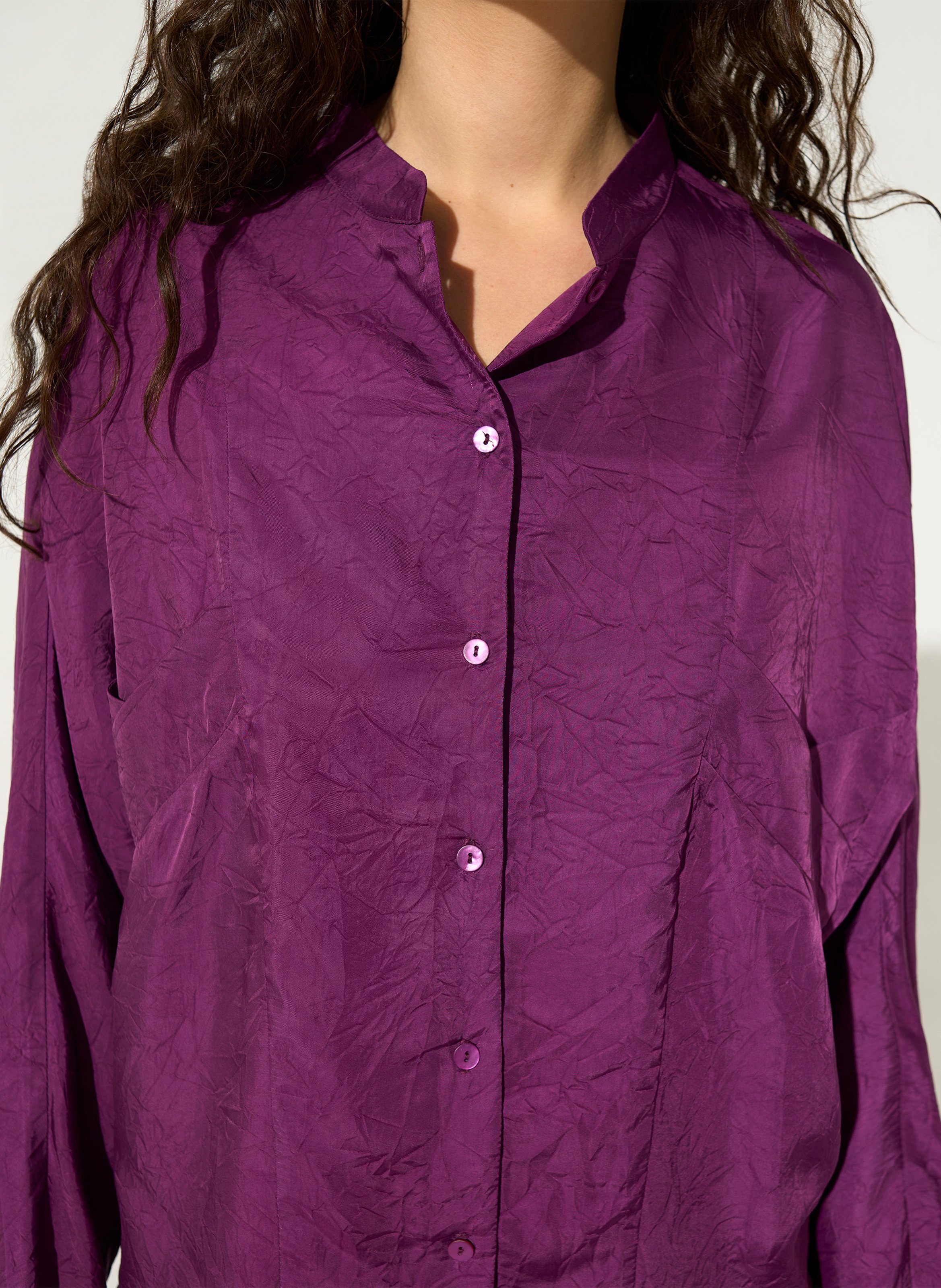 Blouse with round collar COTELAC Purple
