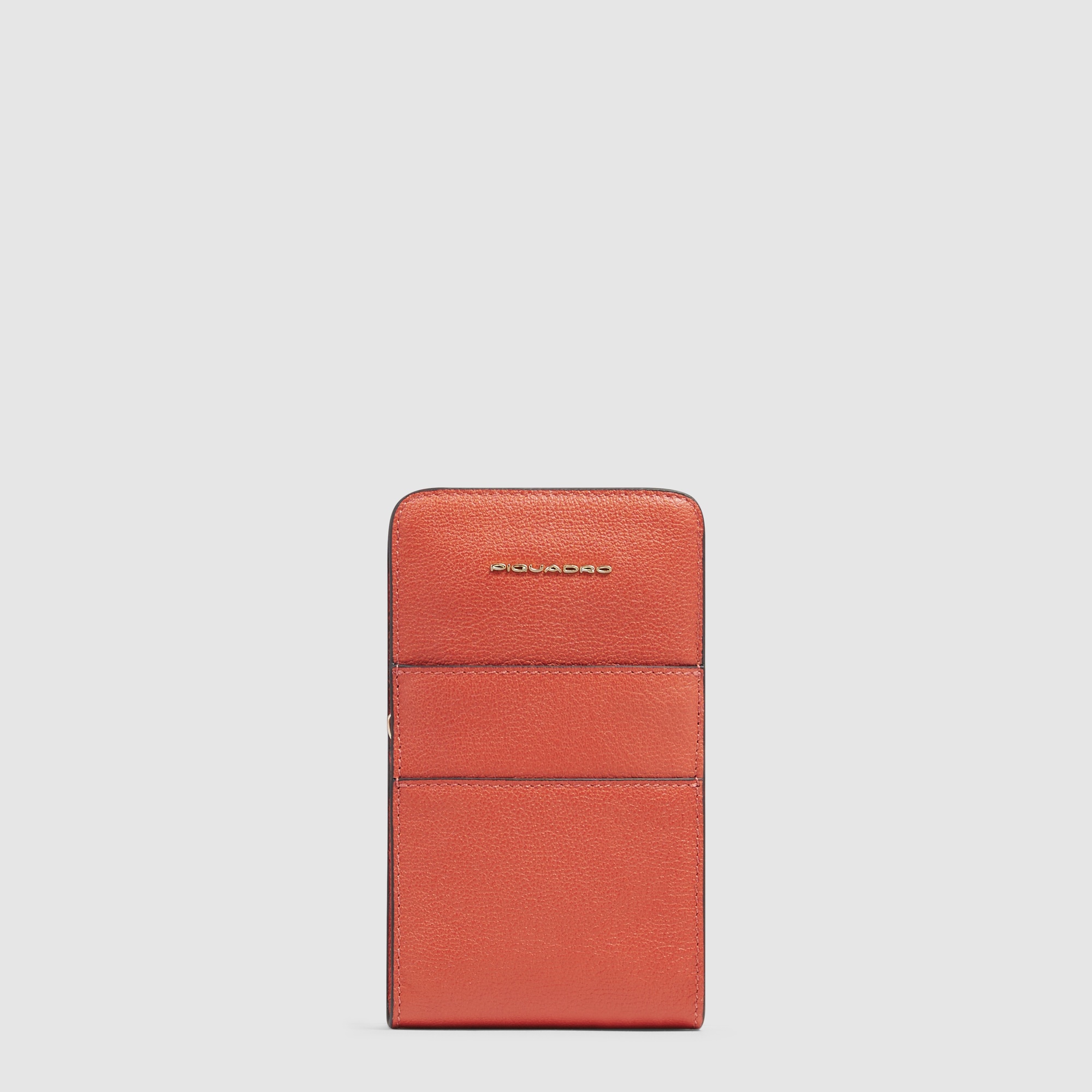 Pochette pour téléphone tour du cou PIQUADRO Orange