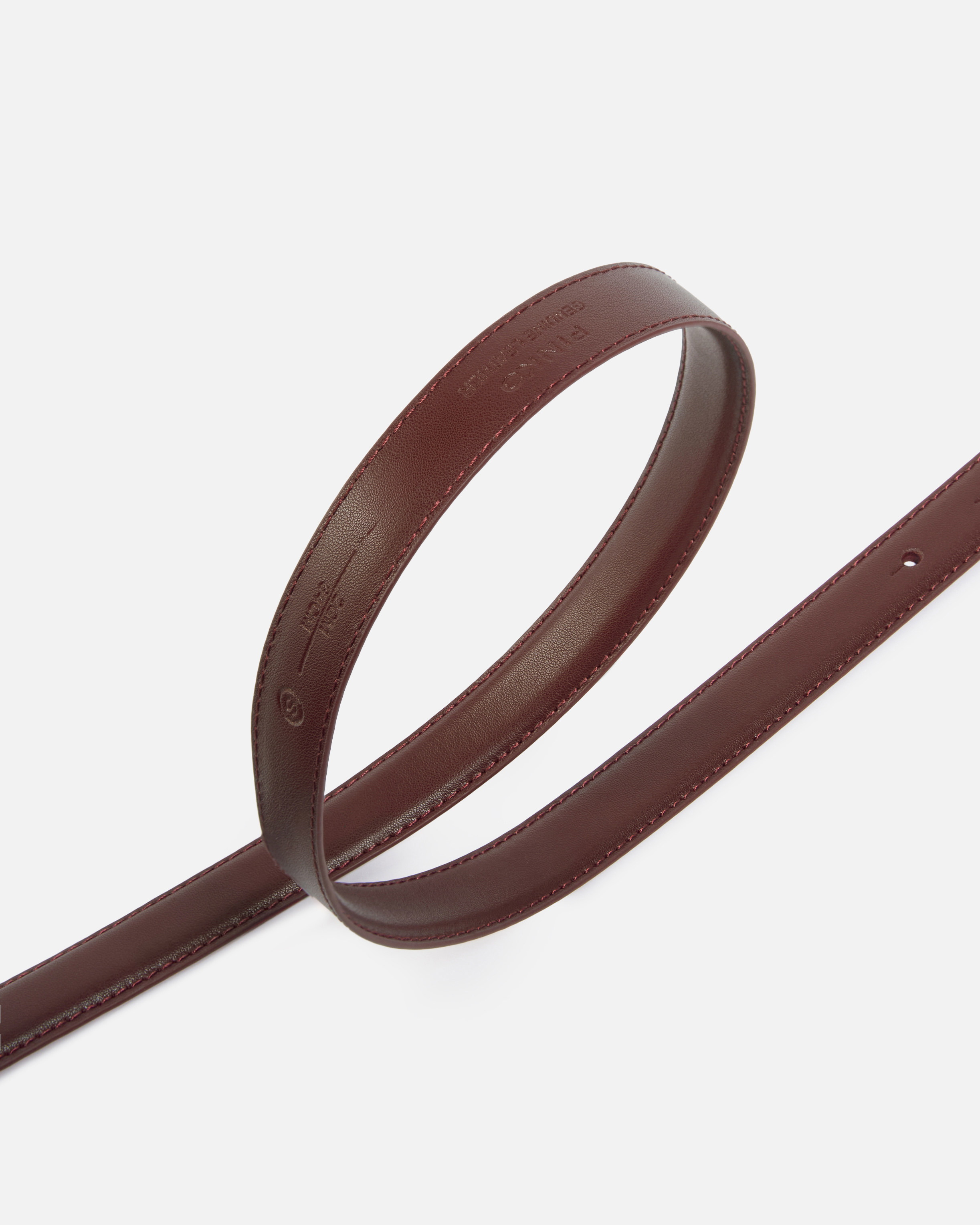 Fine ceinture love birds en cuir 2cm PINKO Doré