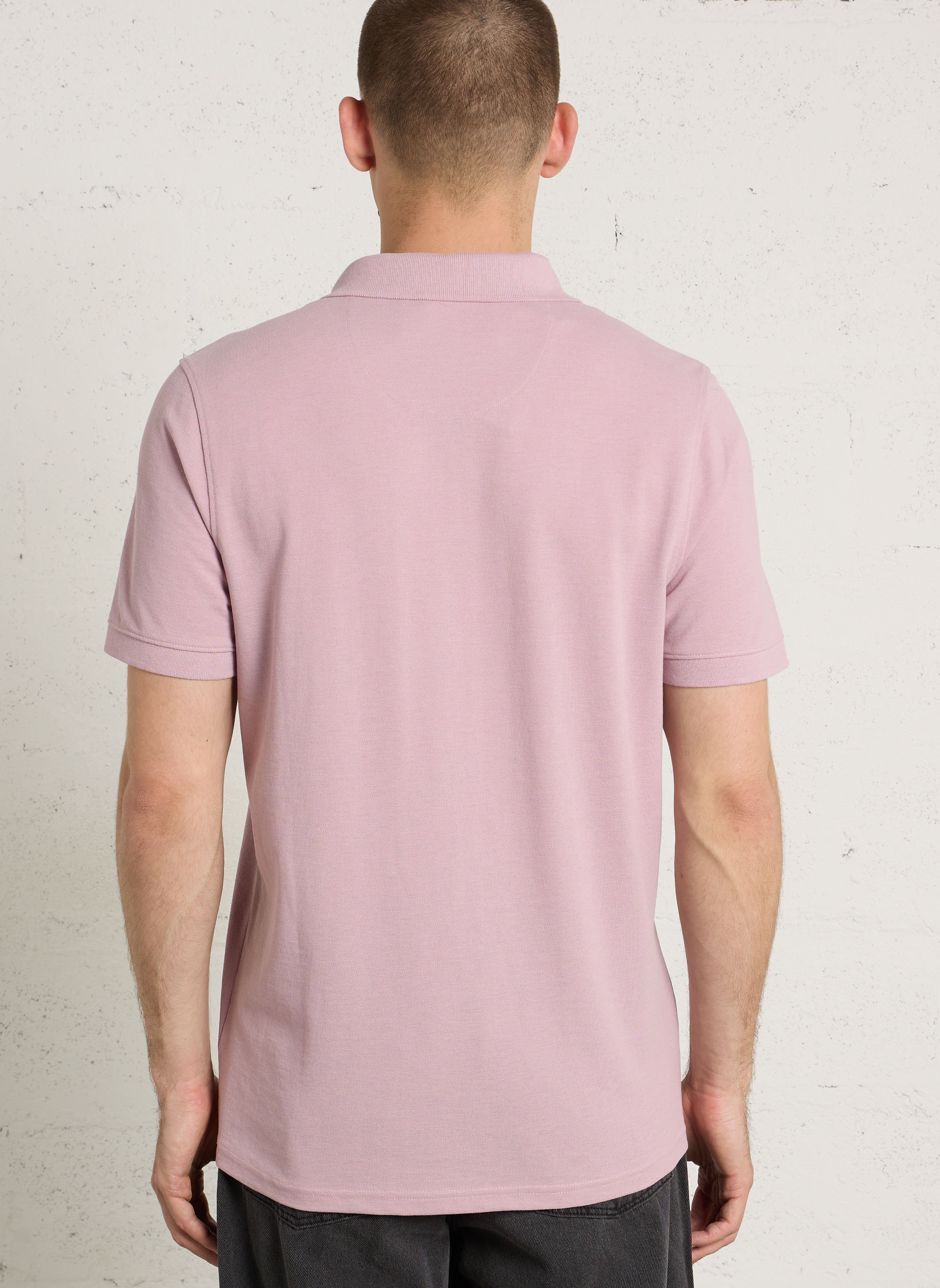 Short-sleeved organic cotton polo shirt CHEVIGNON Pink