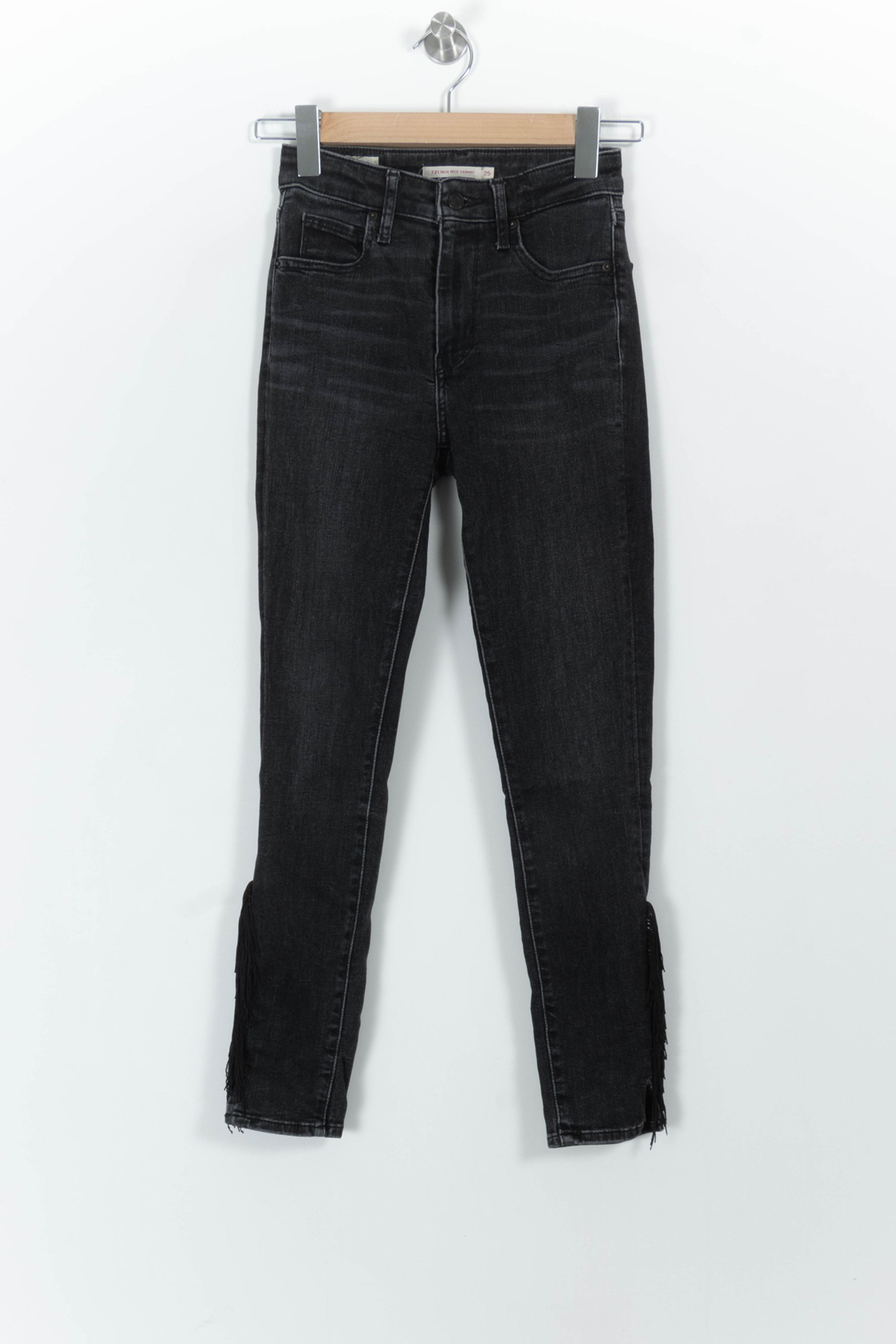 Cropped slim jeans with studs LEVI'S - Seconde main Black