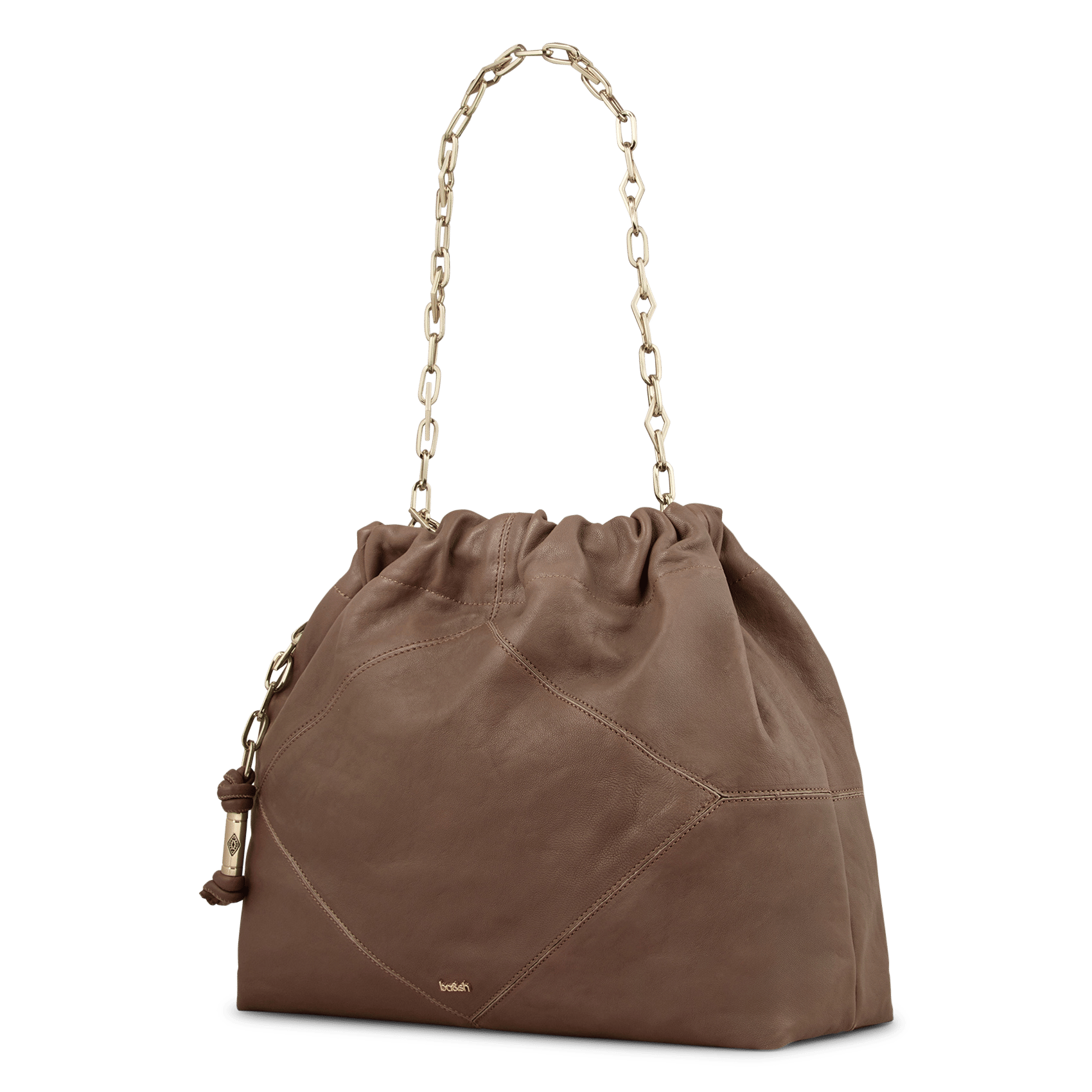 Cabas en cuir BA&SH Marron