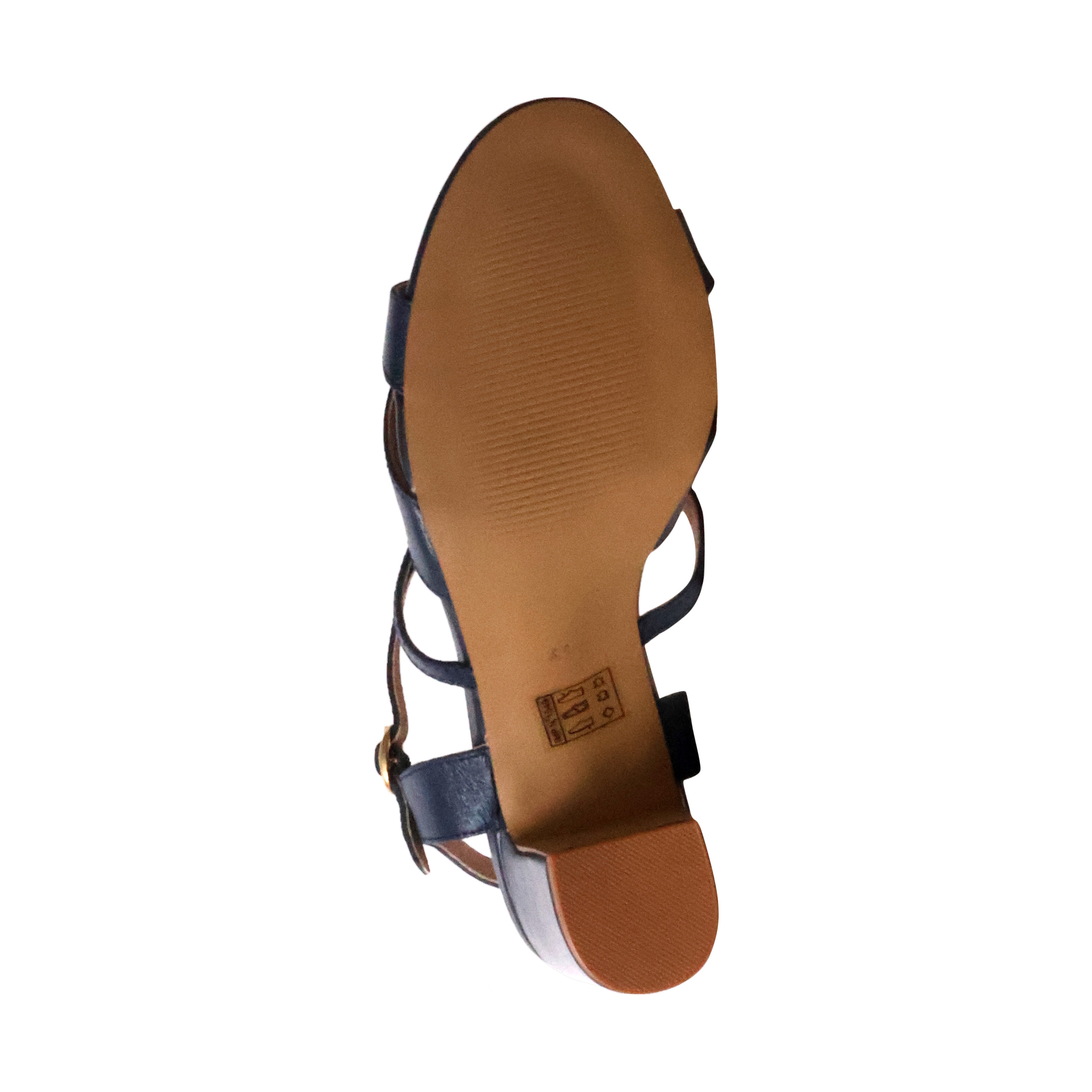 Sandales à talon cuir  victoire EMILIE KARSTON Bleu