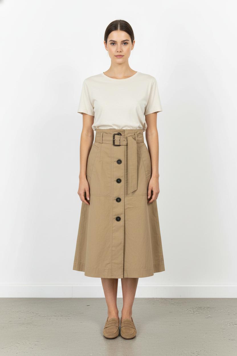 Short & midi skirt MAX MARA - Seconde Main Beige
