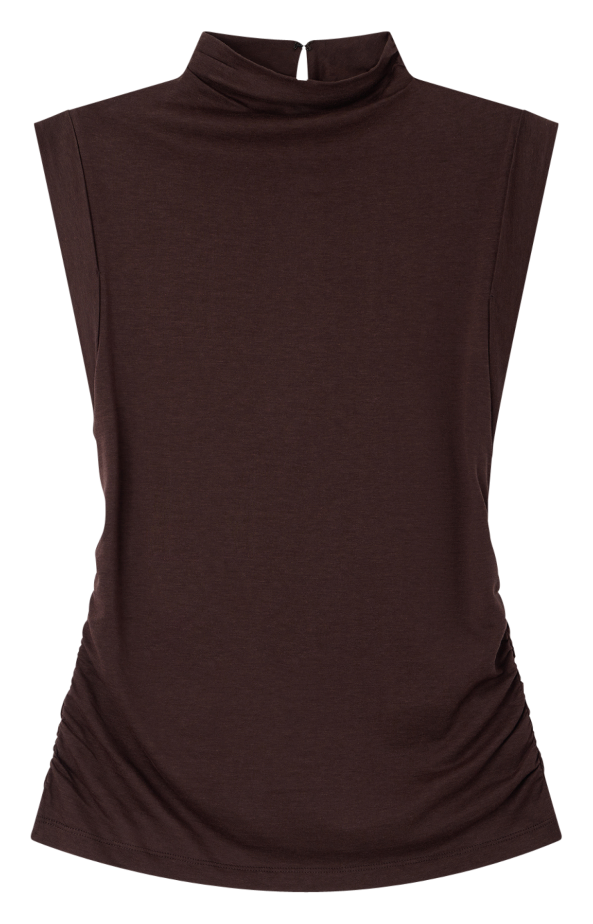 Sleeveless fitted top SESSUN Brown