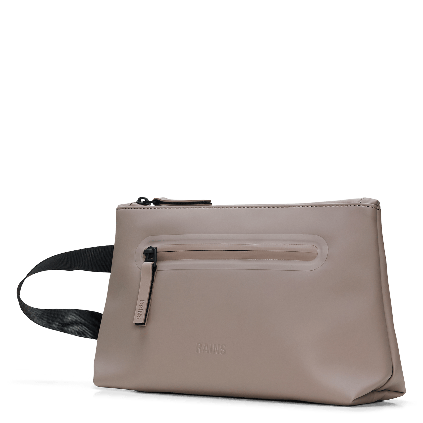 Trousse zippée brillante RAINS Beige