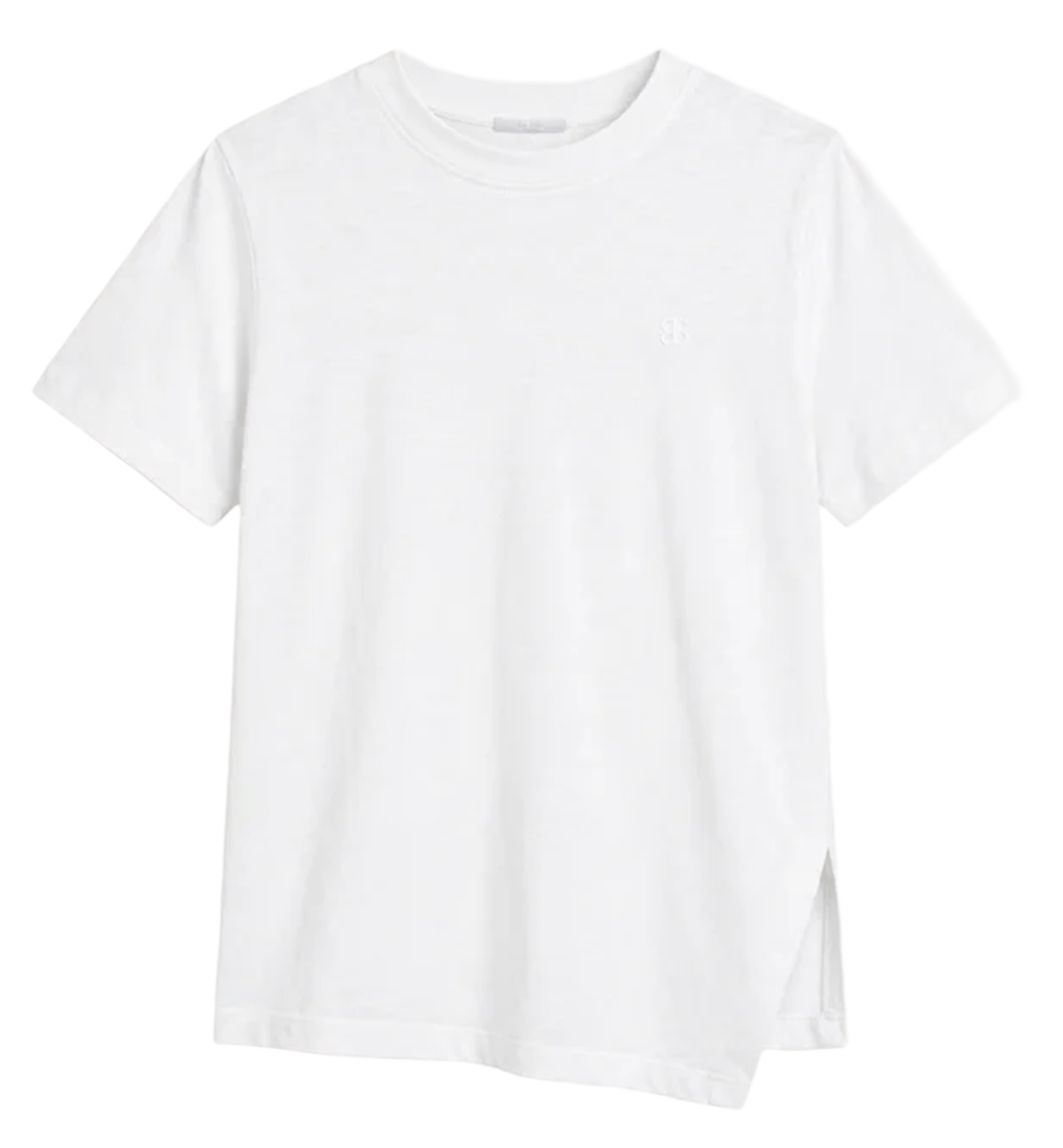 Angepasstes T-Shirt aus Bio-Baumwolle BY BAR Weiss