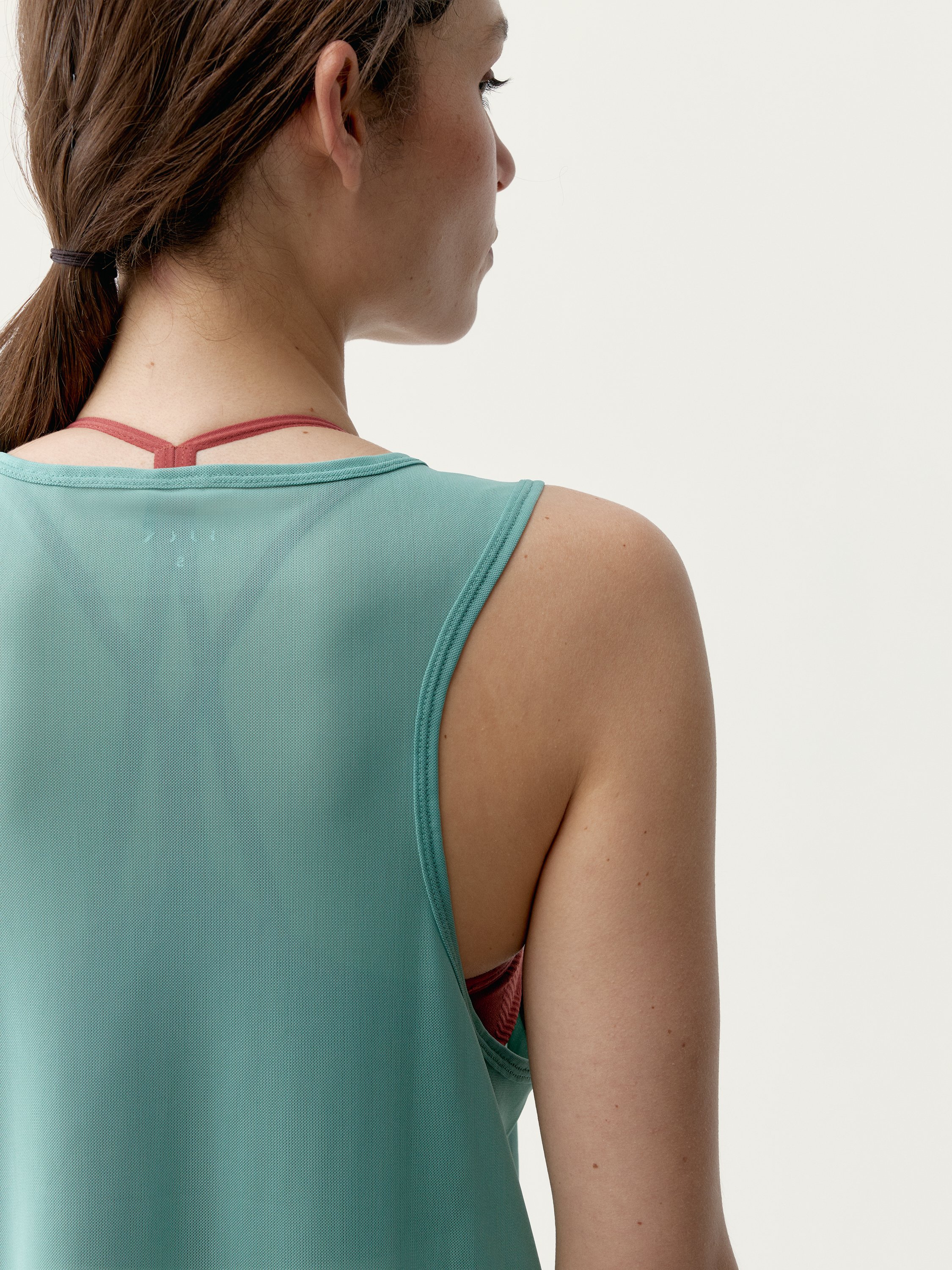 Transparent tank top BORN Green