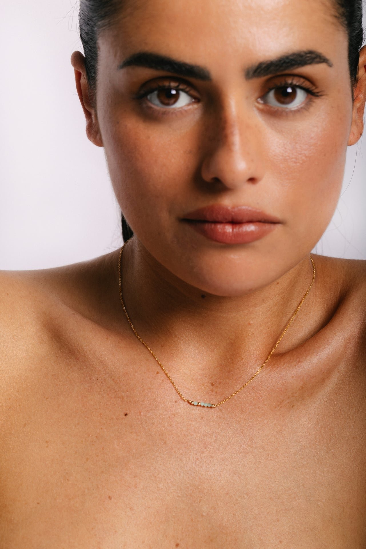 Thea Short Necklace - Emerald YAY Green