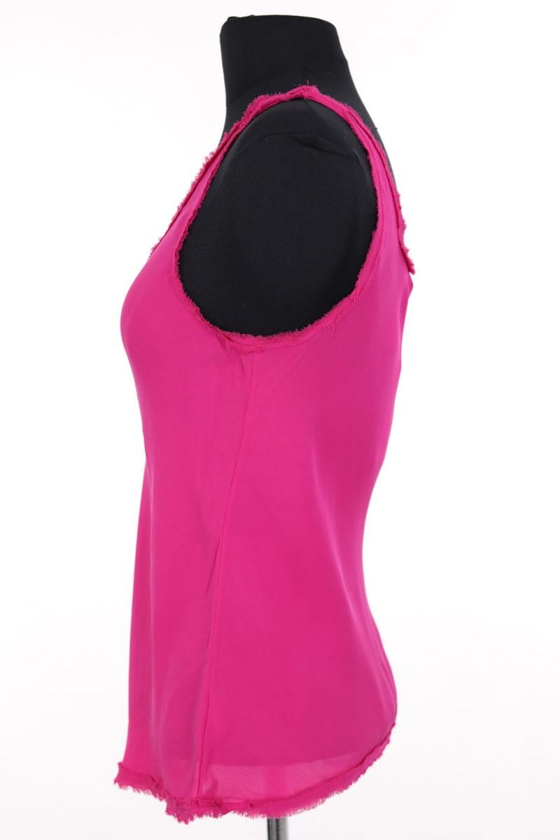 Azawood sleeveless top THEORY - Seconde Main Pink