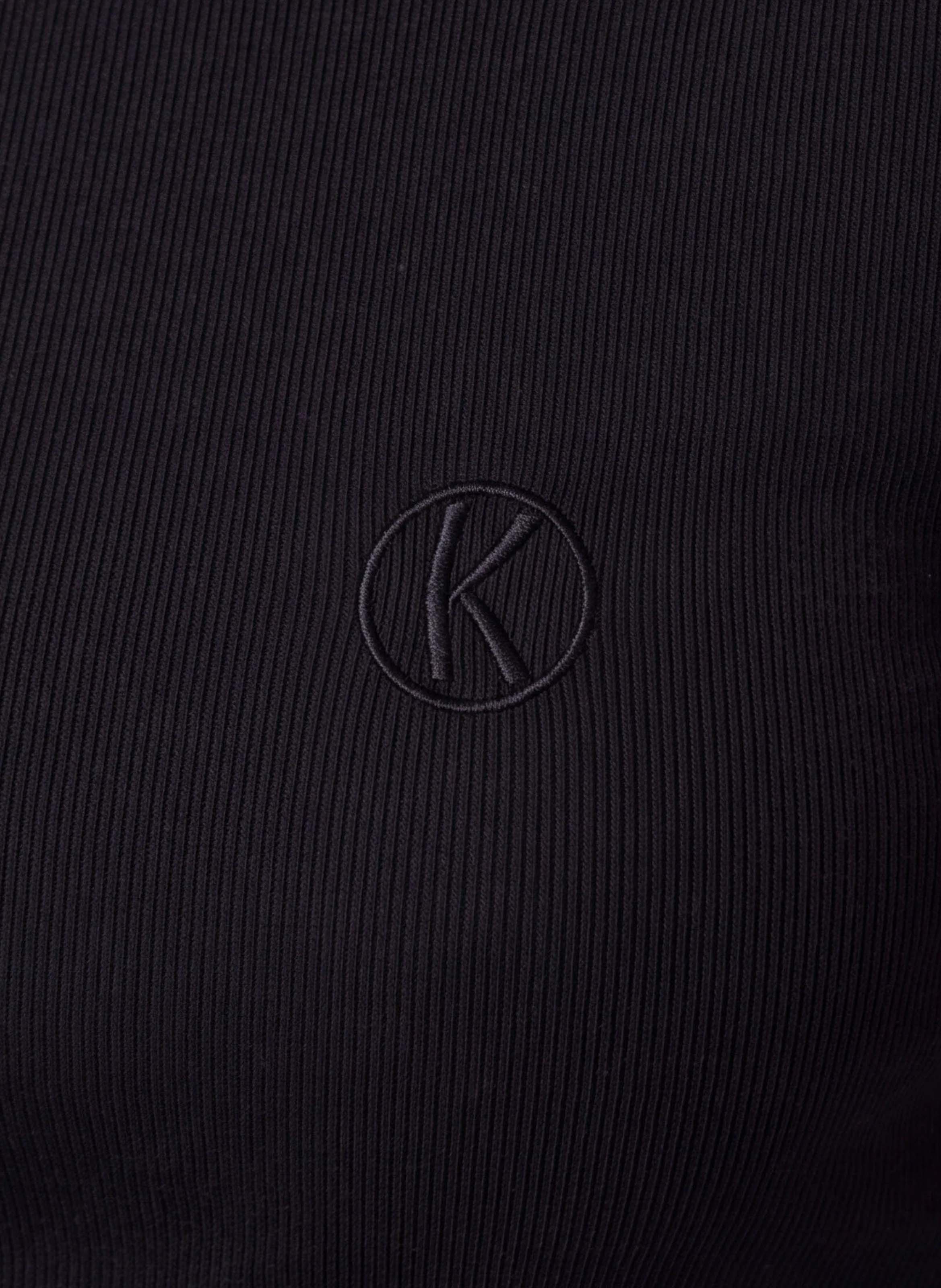Tee-shirt manches courtes ajusté uni  KOOKAI Noir