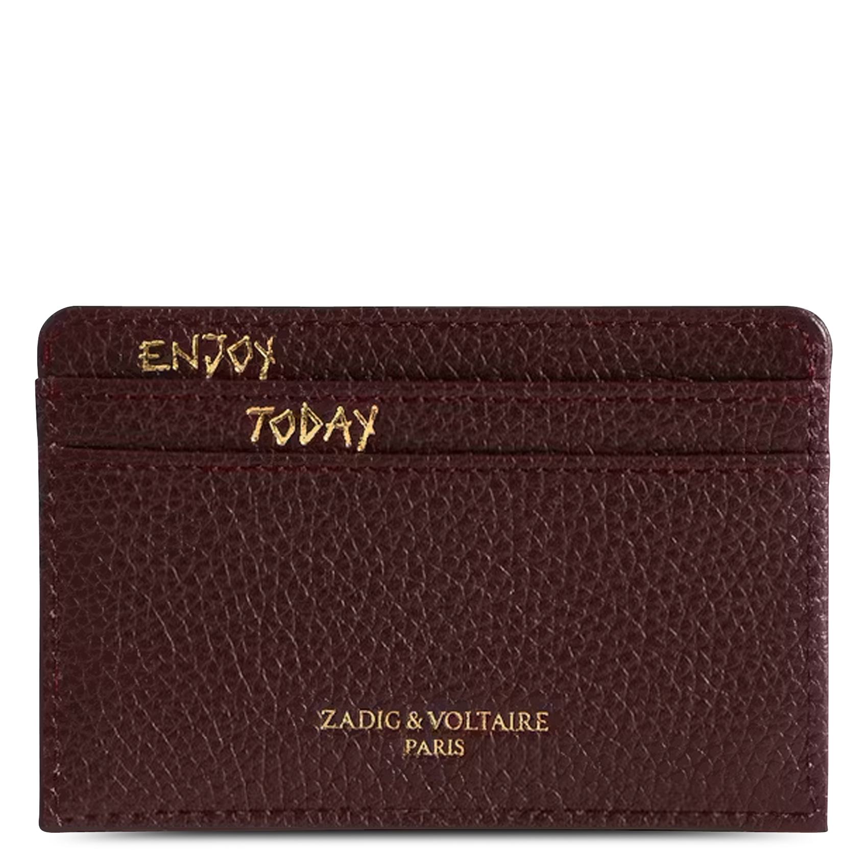 Porte cartes en cuir ZADIG&VOLTAIRE Violet