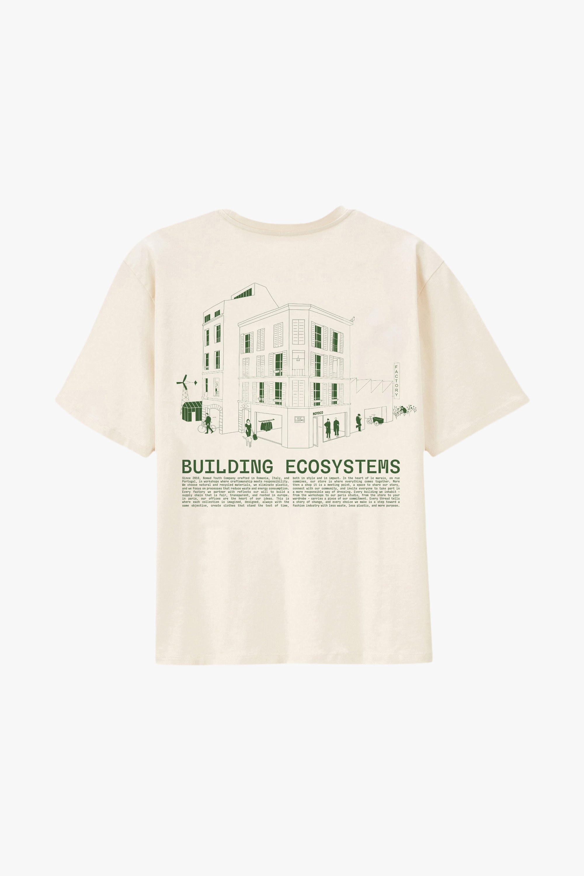 Oversized Gumi T-shirt Noyoco Beige