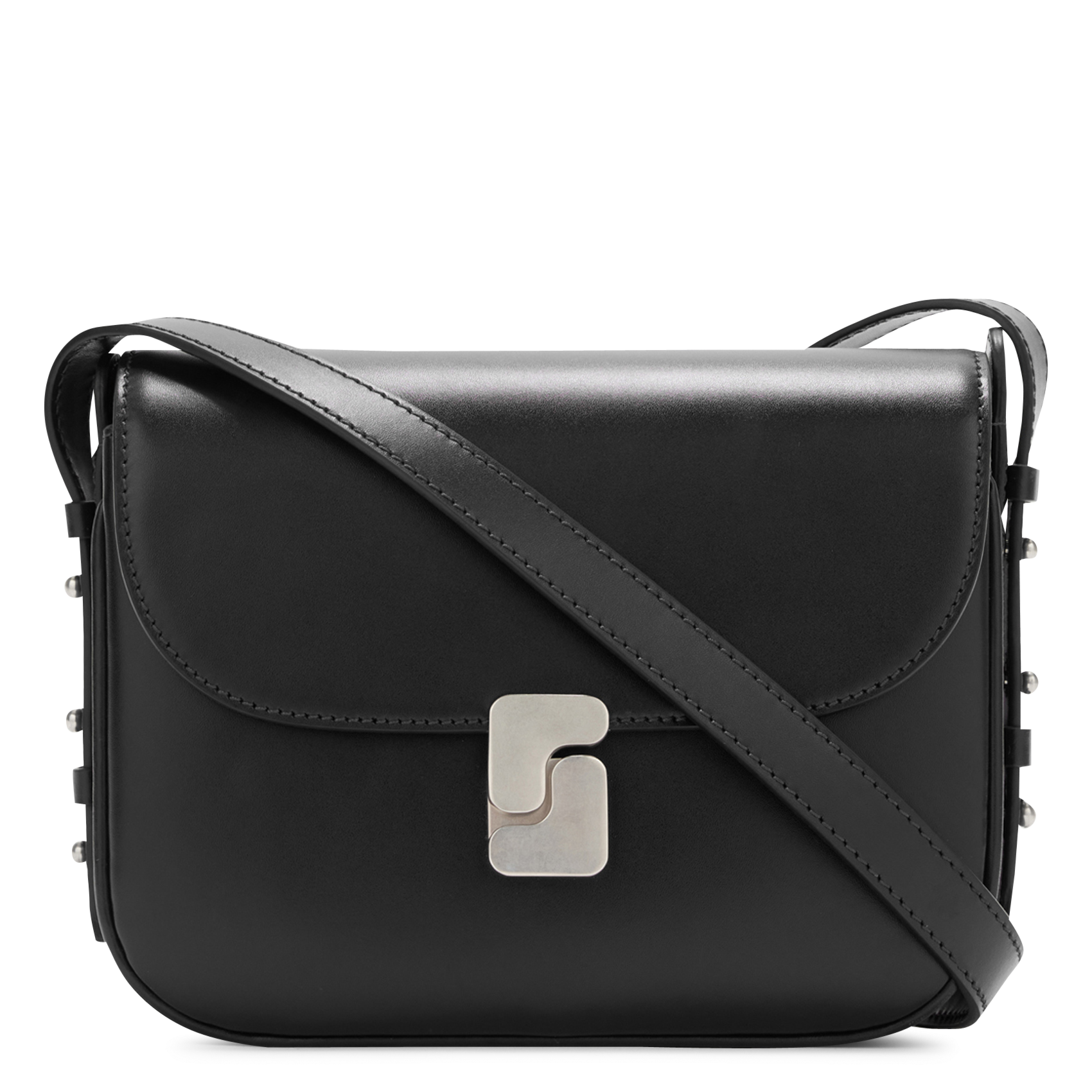 Sac bandoulière en cuir SOEUR Noir