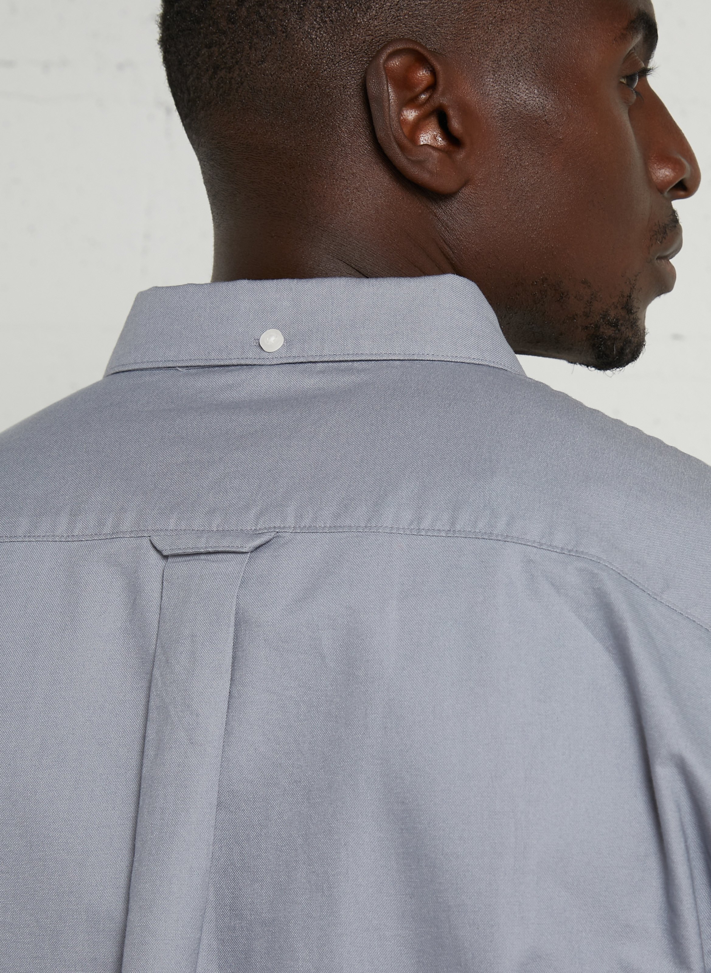 Chemise slim-fit en coton biologique FARAH Bleu