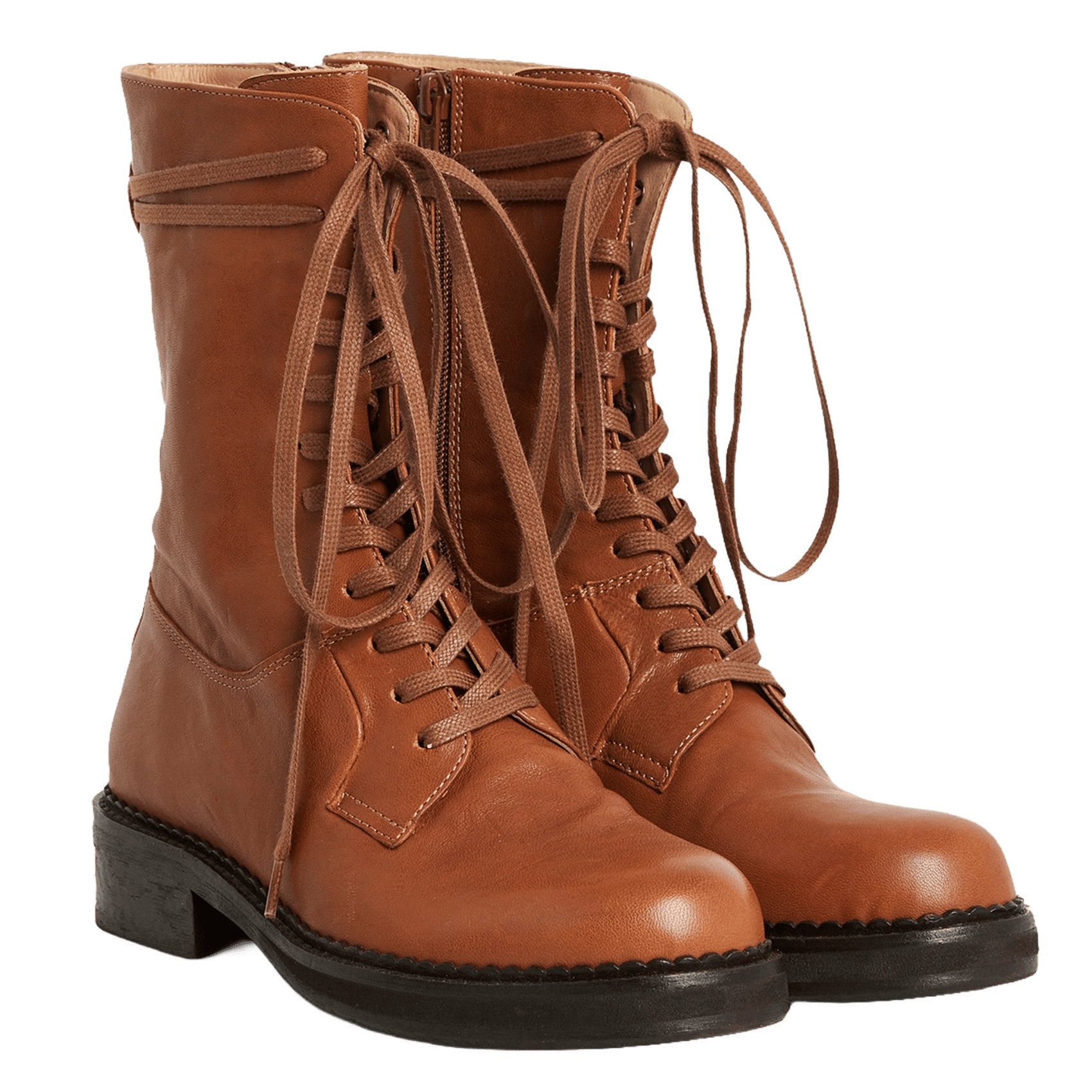 Schnürstiefel aus Leder | Braun COTELAC ACOTE Damen