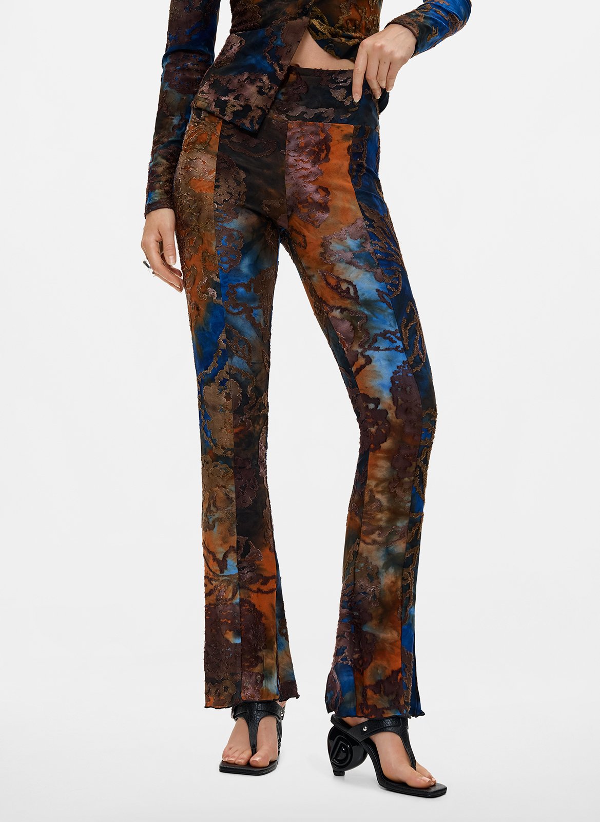 Printed flares DESIGUAL Black