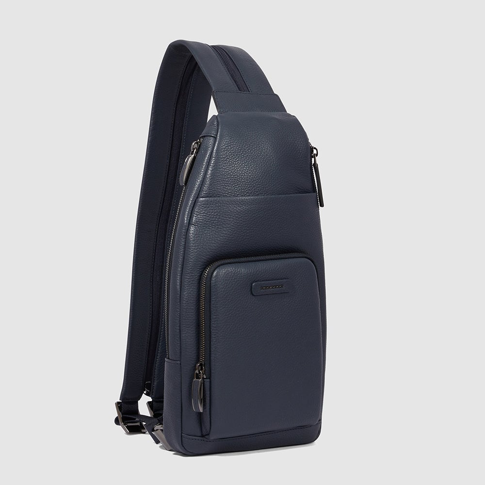 Crossbody bag for iPad® mini PIQUADRO Blue
