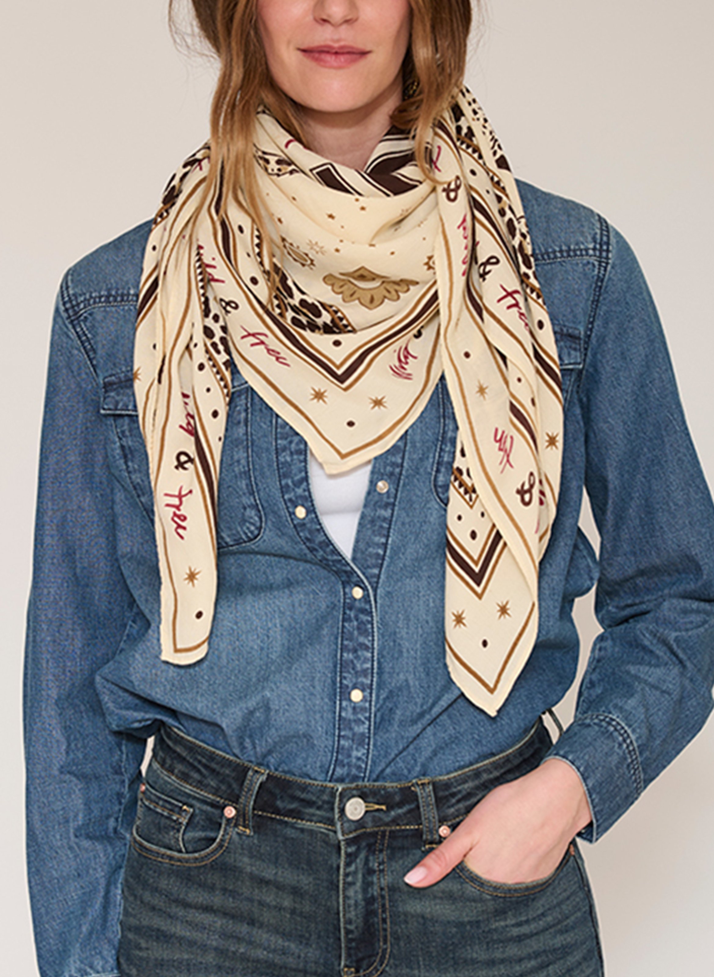 Foulard - Leopardenoptik MKT Beige