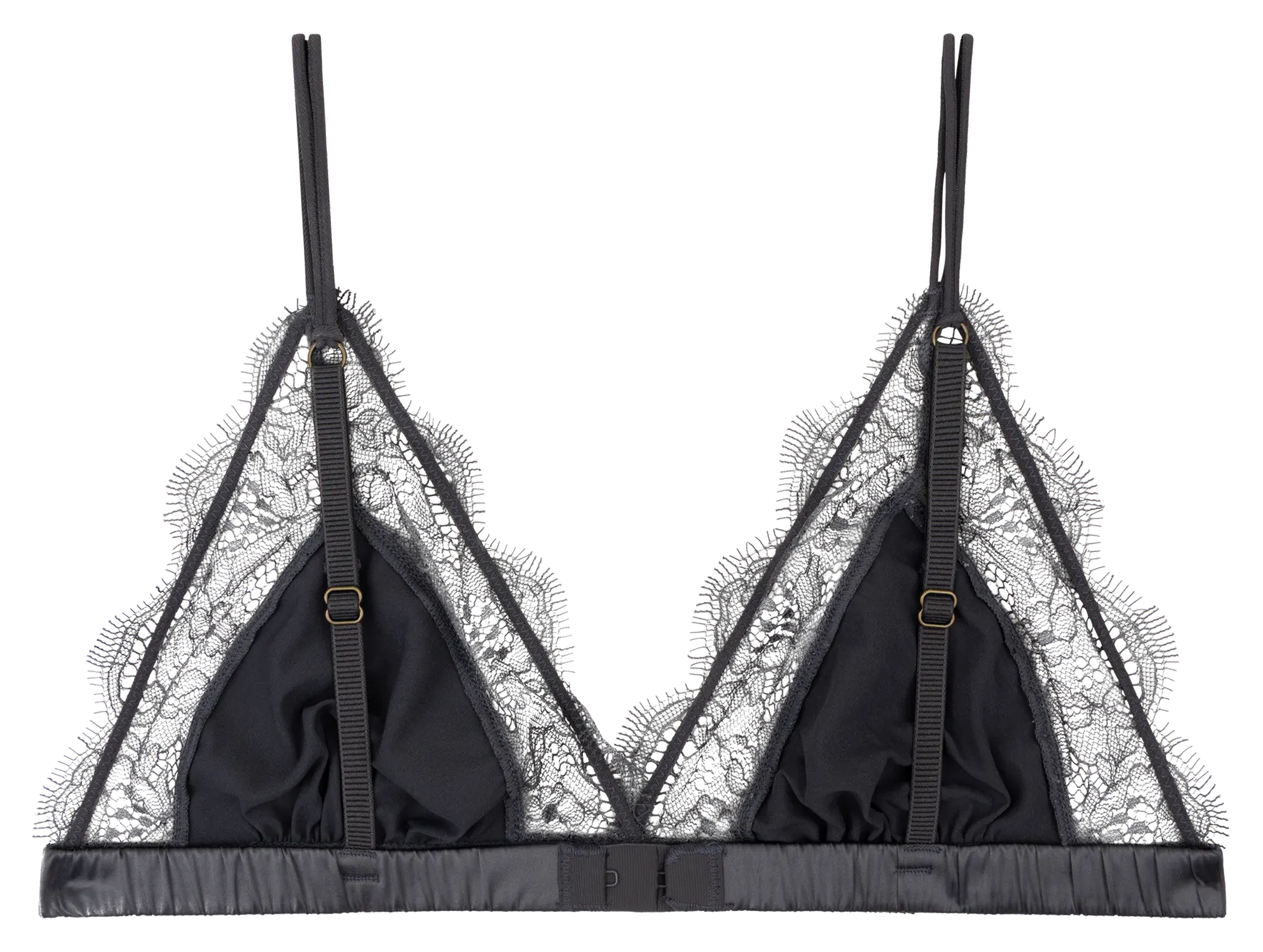 Bralette triangle en dentelle LOVE STORIES Gris