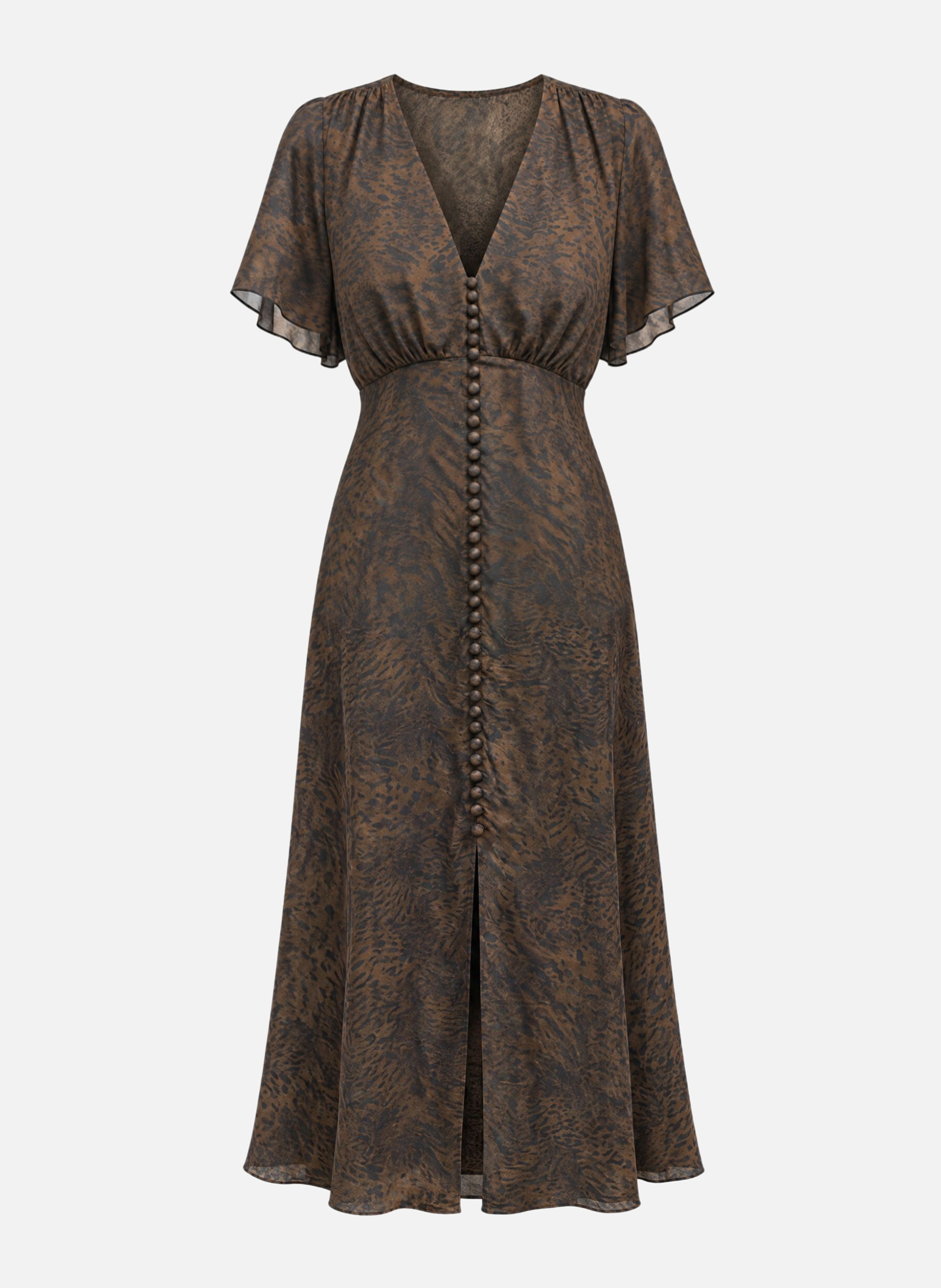 Long leopard-print dress THE KOOPLES Multicolored