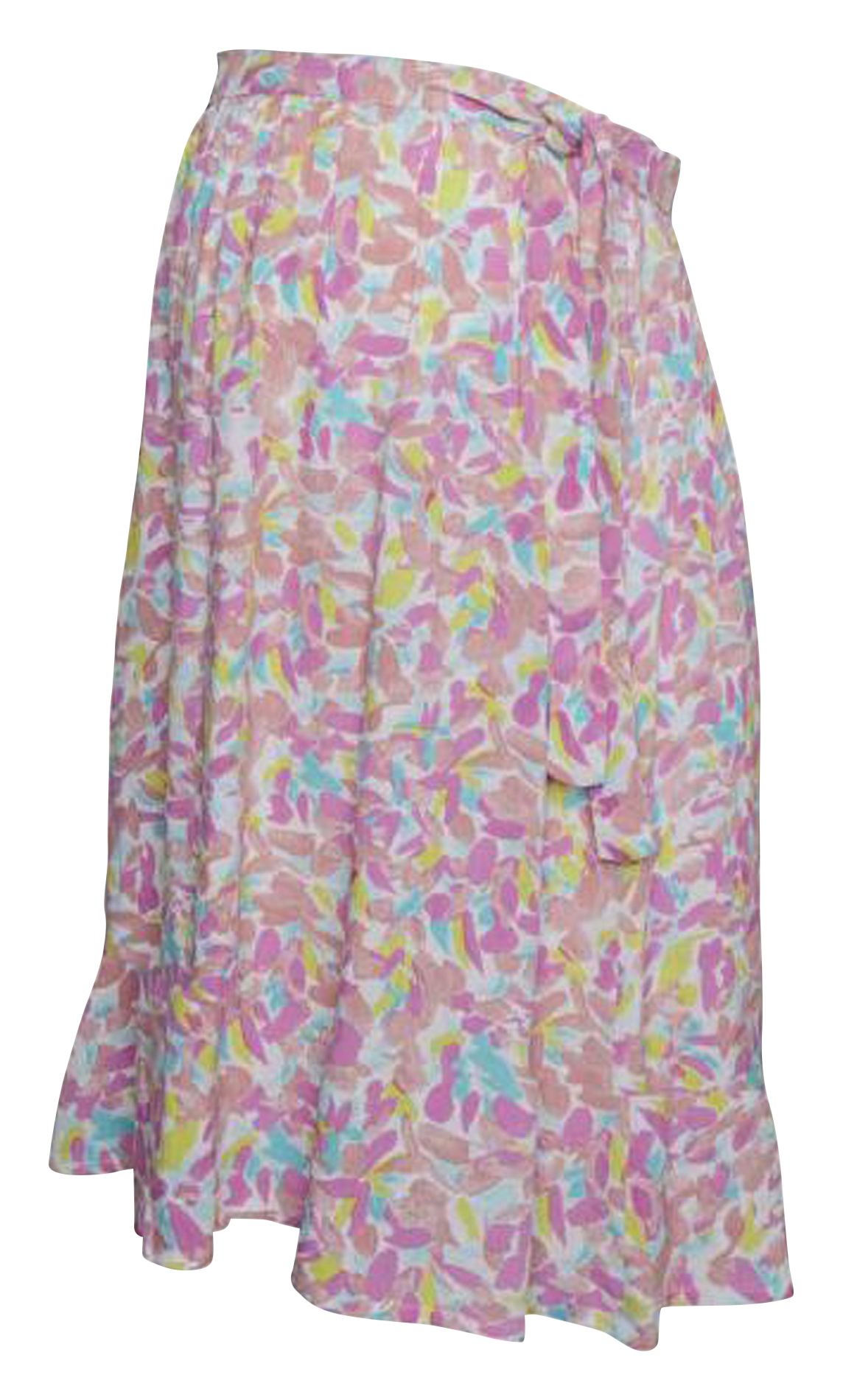 Printed viscose midi skirt MAMALICIOUS Pink