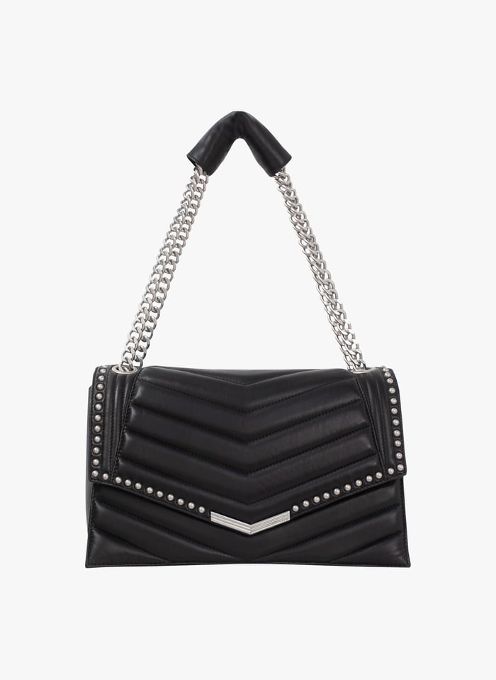 Sac Bandouli re En Cuir The 1 Rock Noir Ikks Femme Place des