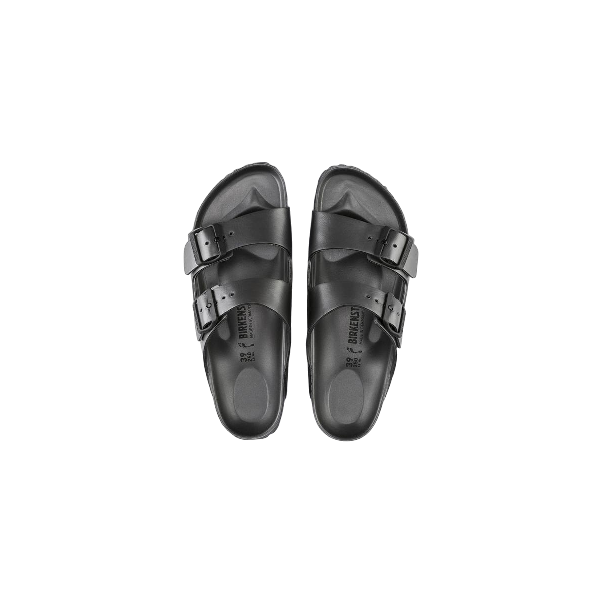 Faux leather sandals BIRKENSTOCK Grey