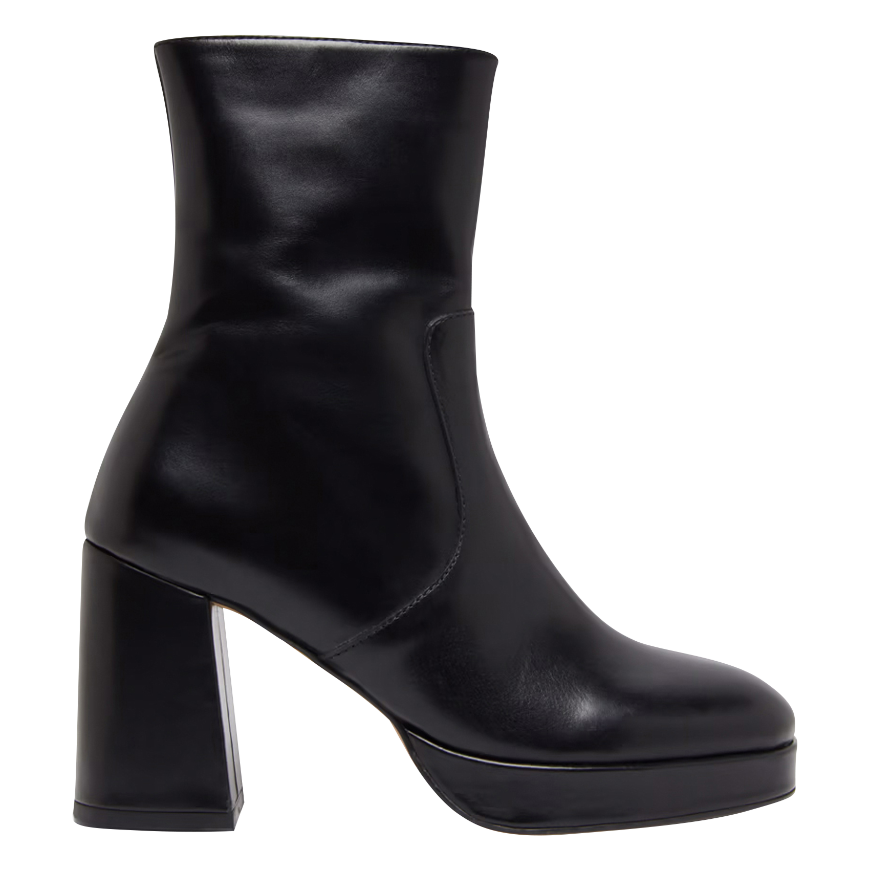 - 100% leather, - Round toes, - Inner zip fastening, - Heel height: 9 cm. JONAK Black