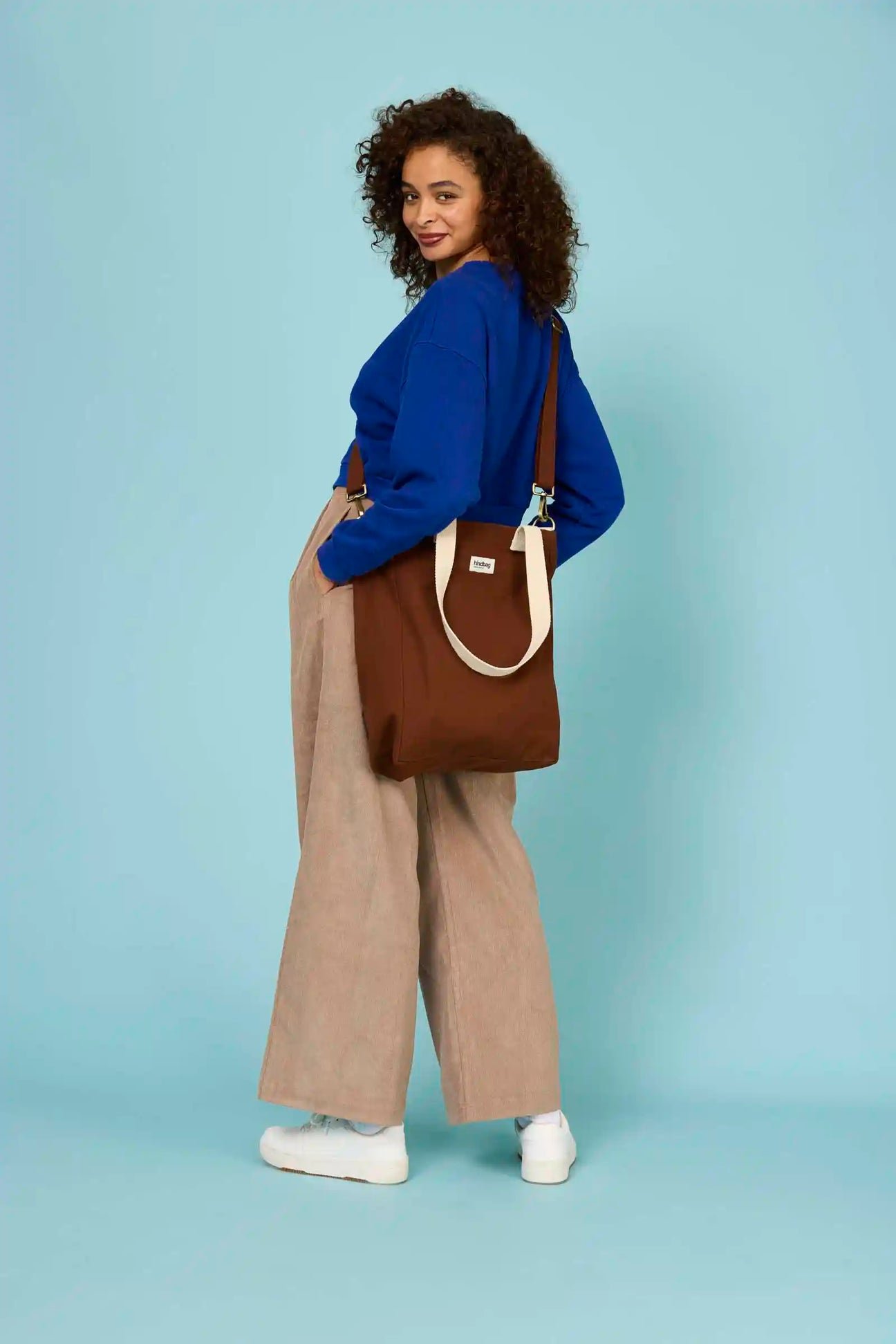 Cotton tote bag HINDBAG Brown