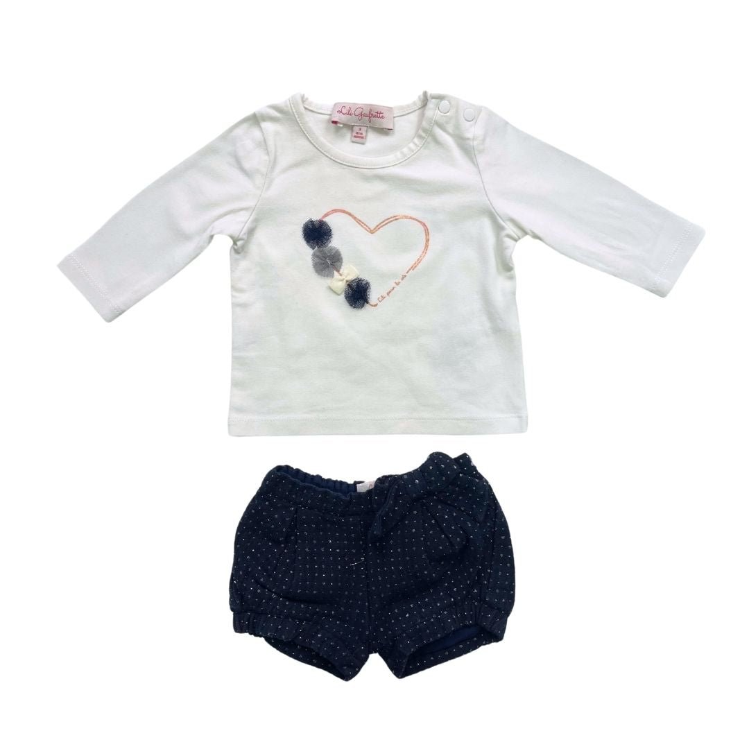 Blue baby outfit - 3 months LILI GAUFRETTE - Seconde Main Blue