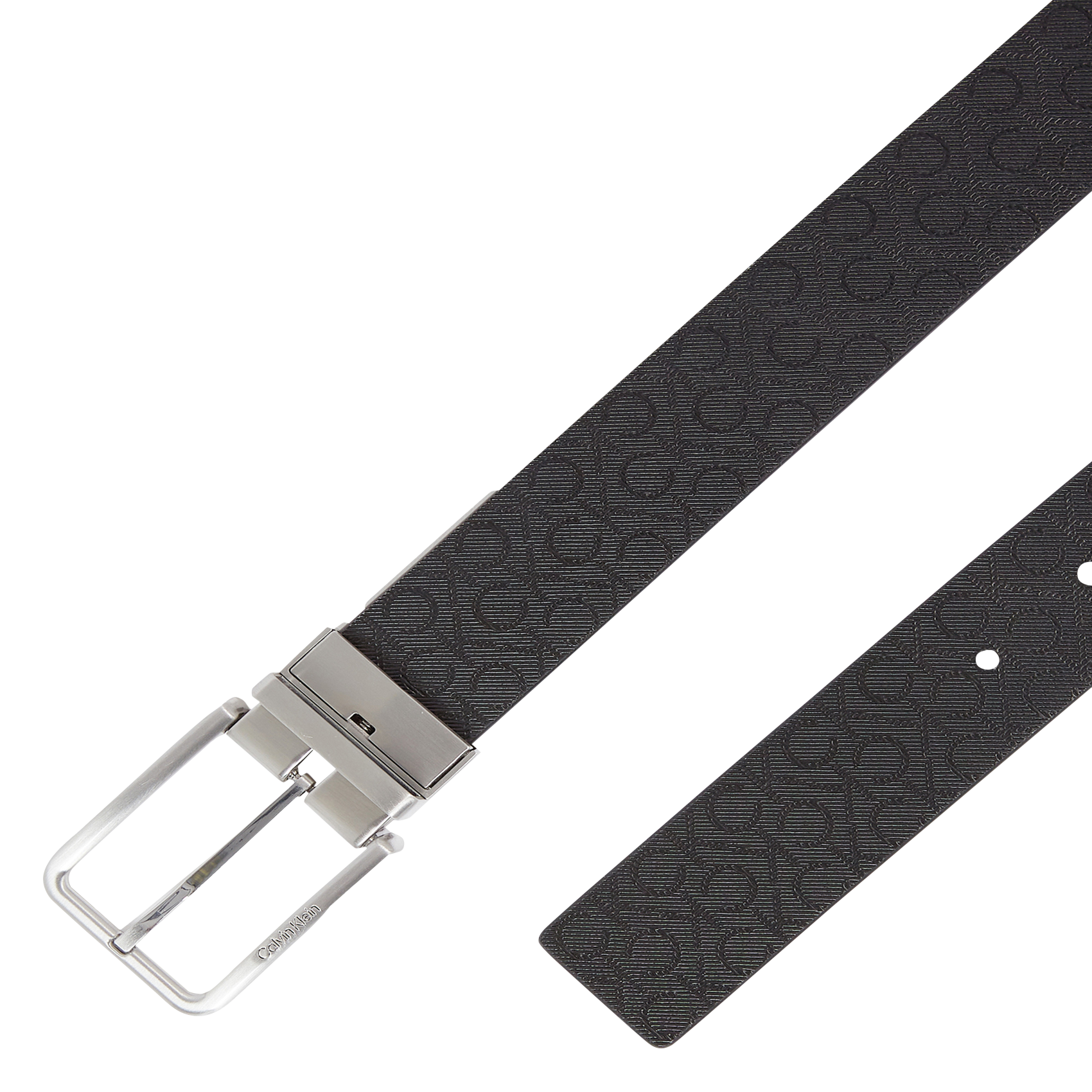 Bedruckter Ledergürtel CALVIN KLEIN Schwarz