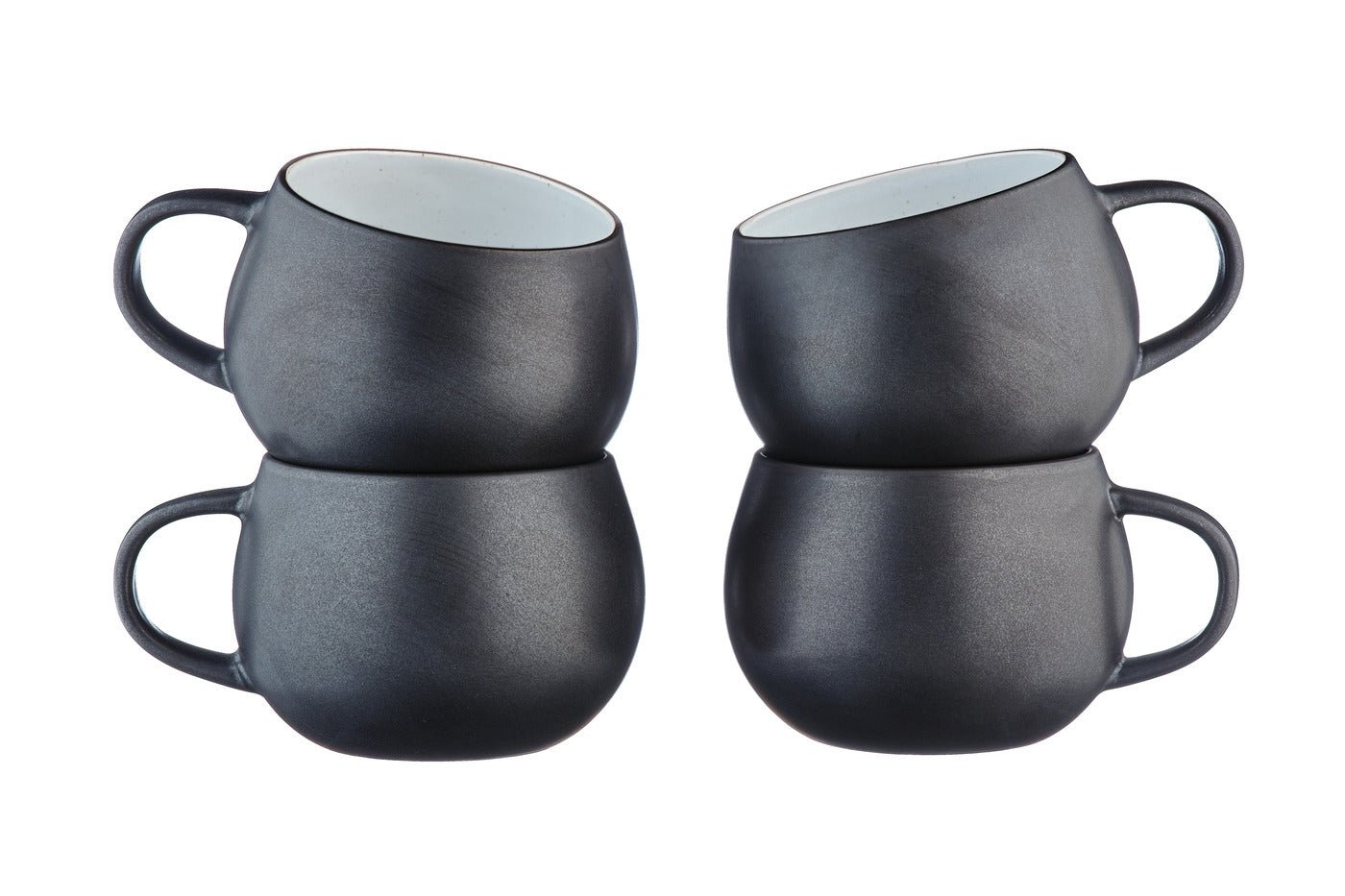 Gourmet Mug 70cl - 4 pieces - onyx BJORN Black