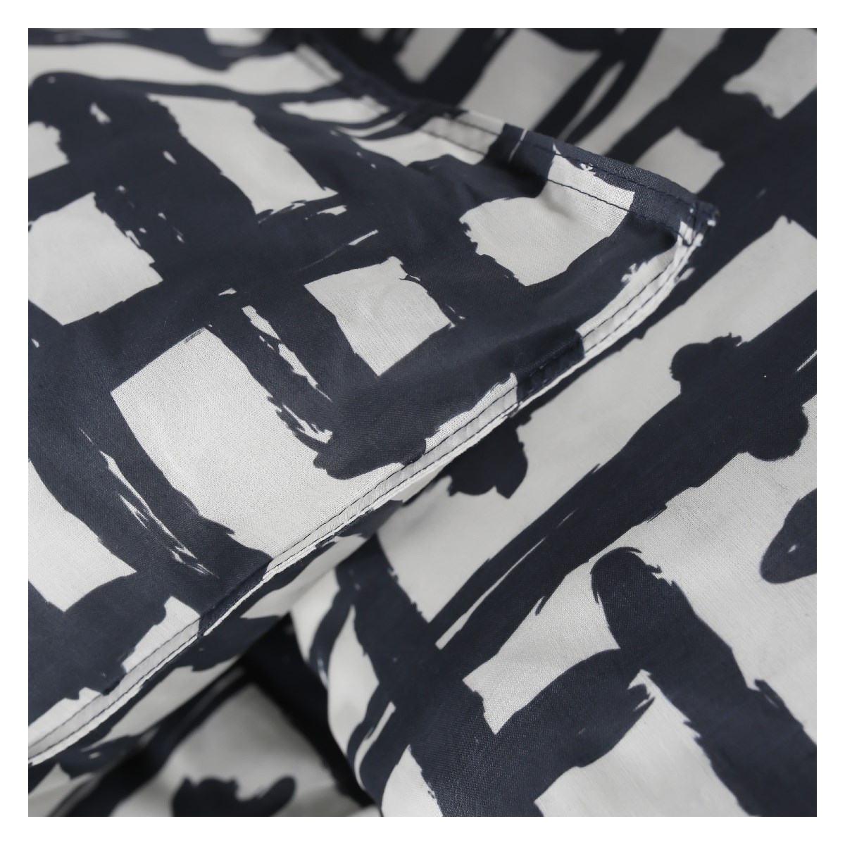 Printed cotton bedding set TODAY LINGE DE MAISON White