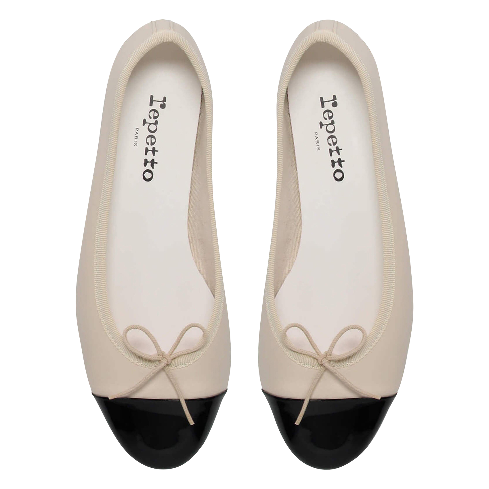 Two-tone ballet flats with contrasting toe REPETTO Beige