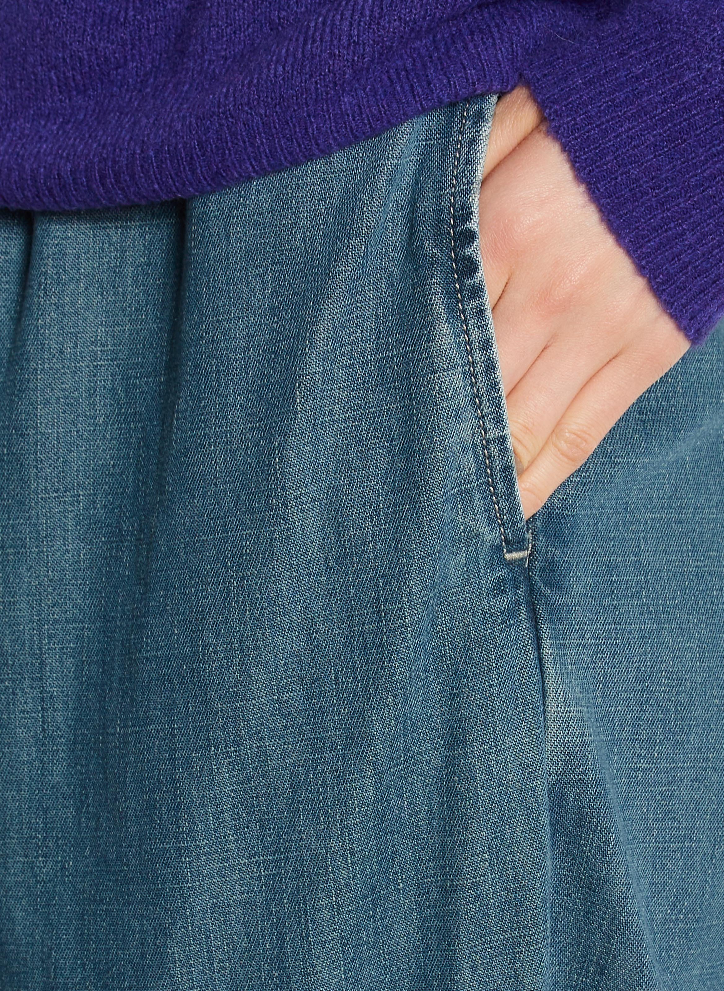 Karottenhose aus recycelter Baumwollmischung AMERICAN VINTAGE Blau