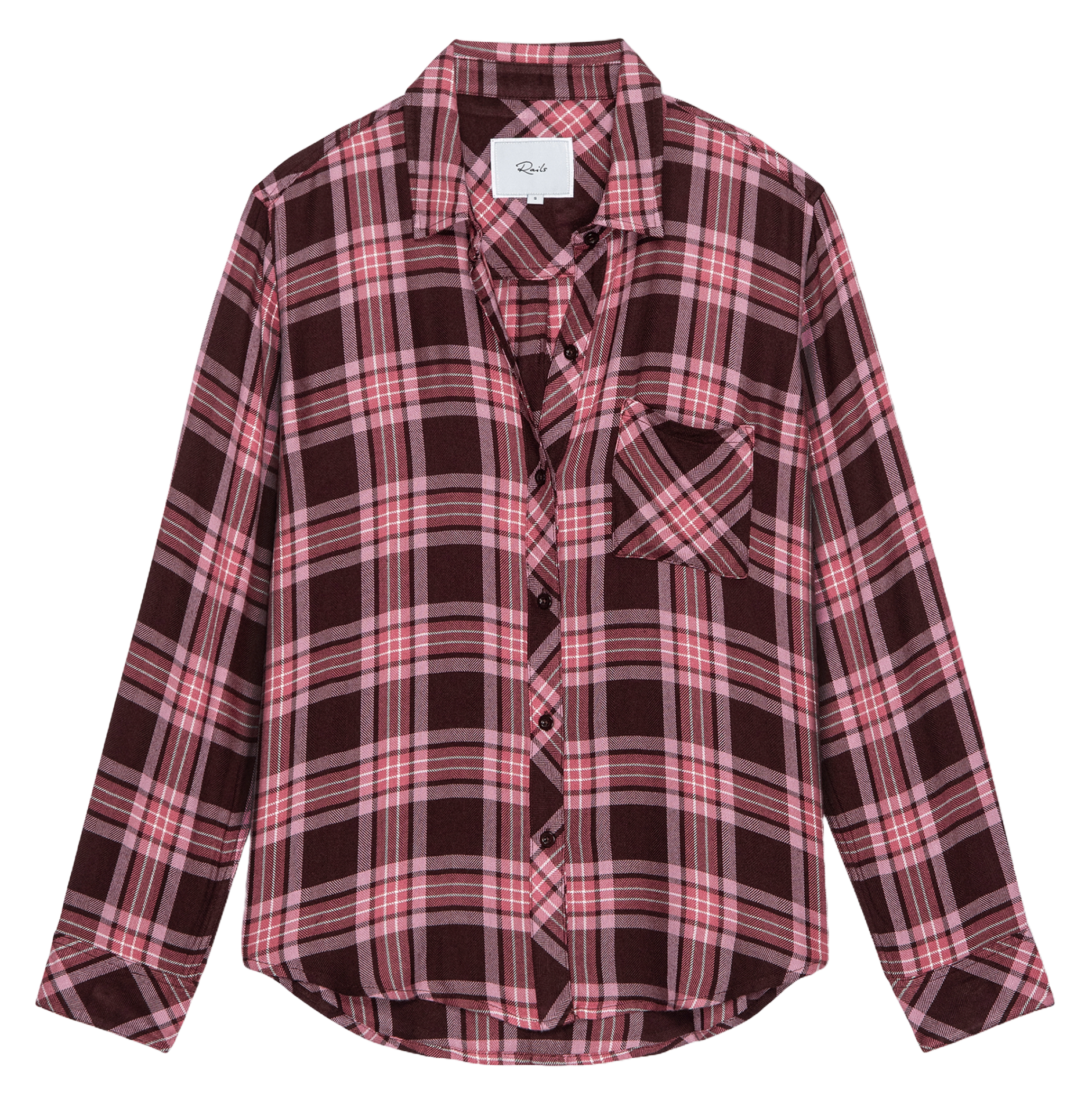 Chemise droite à carreaux RAILS Multicolore