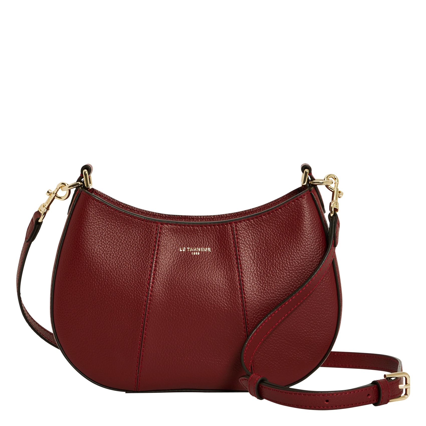 Sac porté épaule en cuir LE TANNEUR Rouge