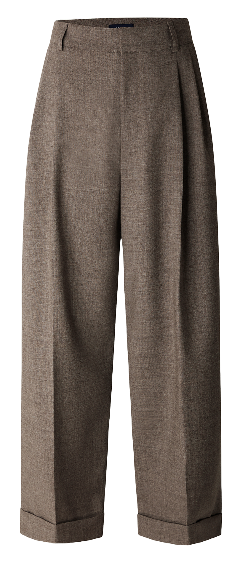 Wide wool trousers SOEUR Brown