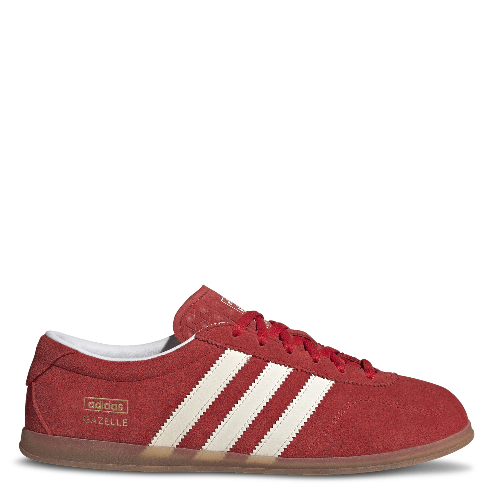 Baskets basses en cuir ADIDAS Rouge